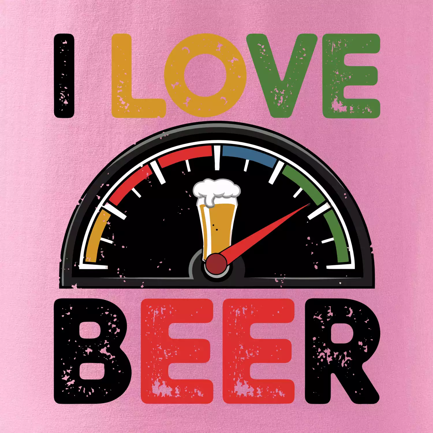 I love beer - palivoměr