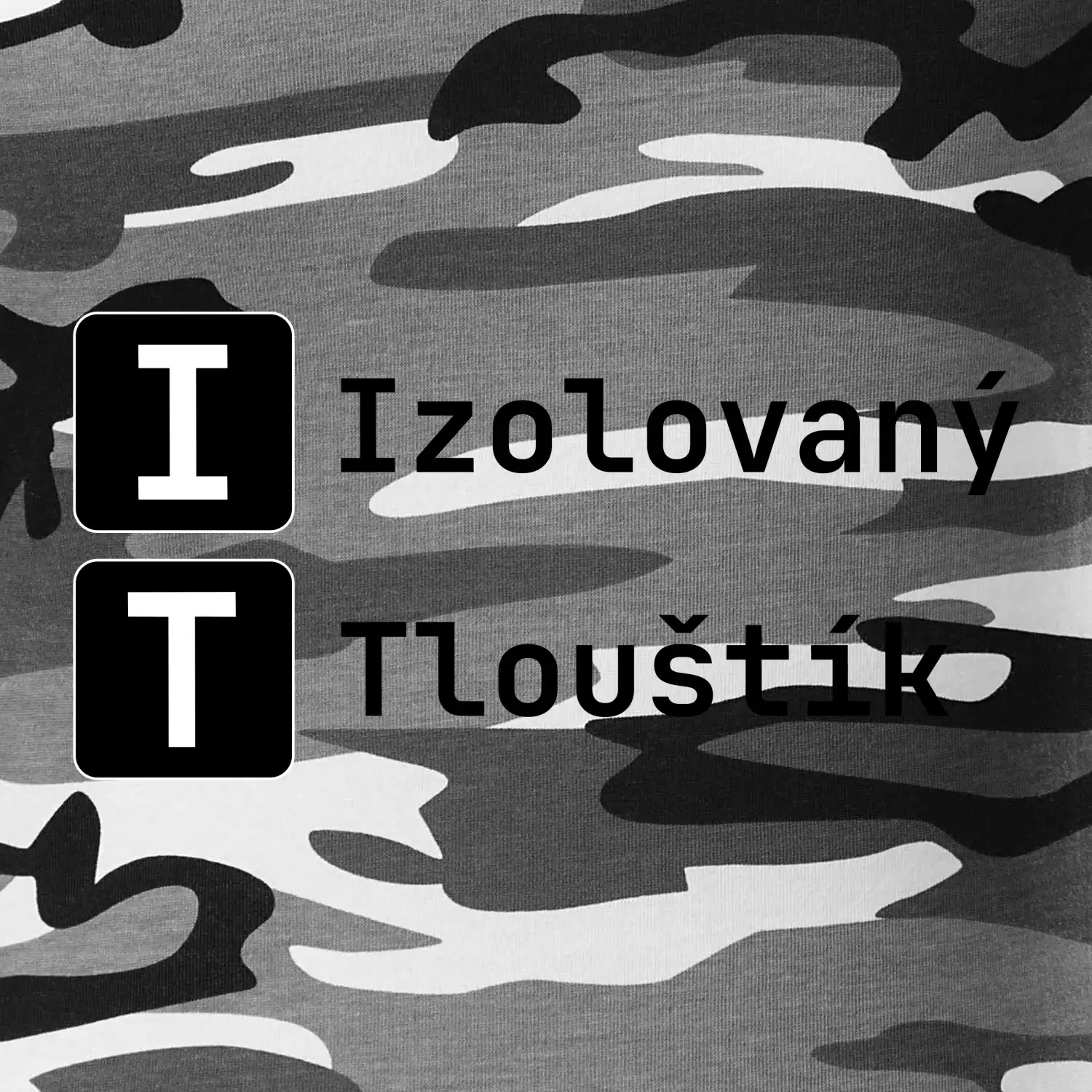 IT Nápis Izolovaný Tlouštík
