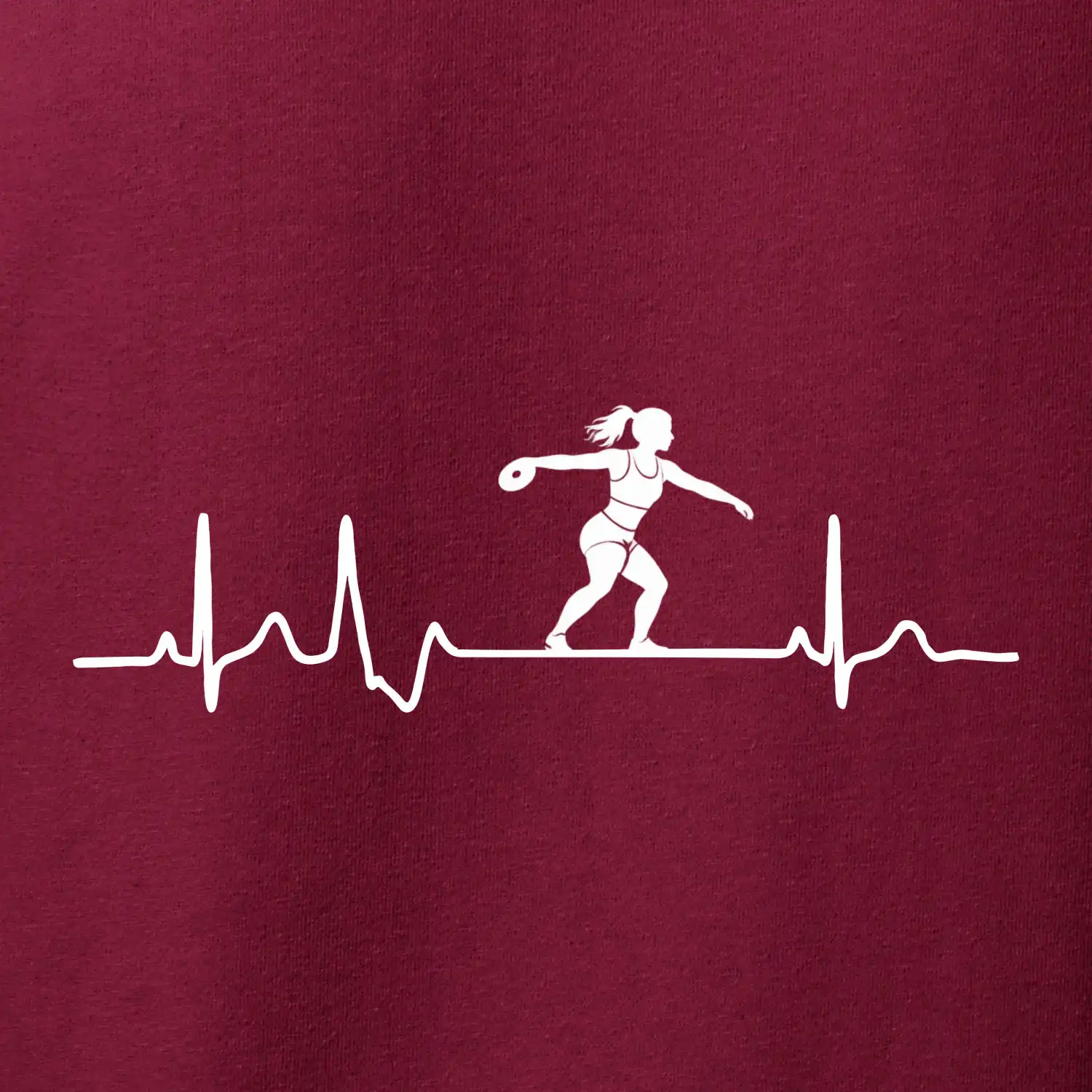 EKG hod diskem