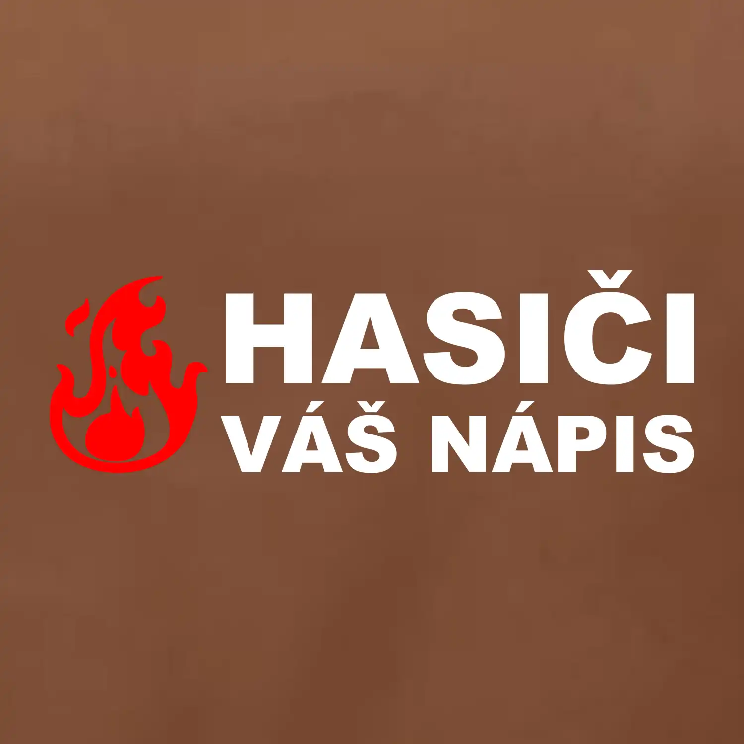 Hasiči (oheň, název sboru - vlastní nápis)