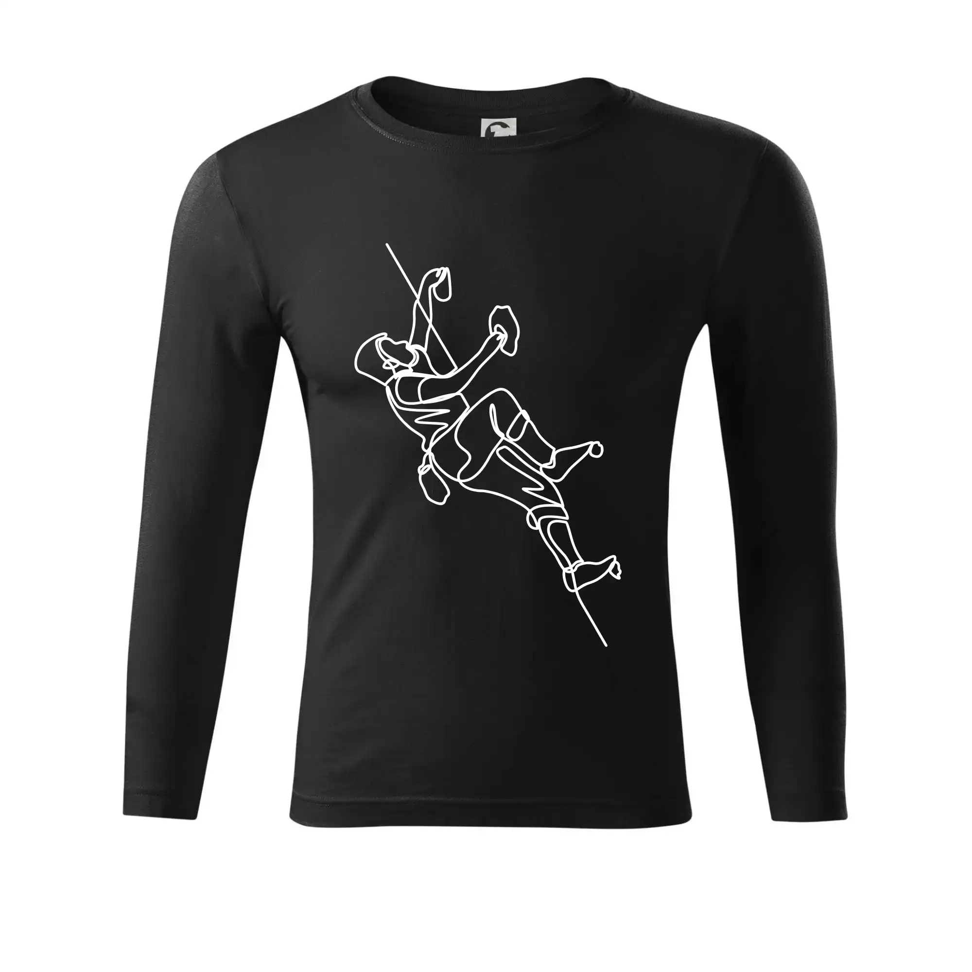 Lezecká stěna jedním tahem