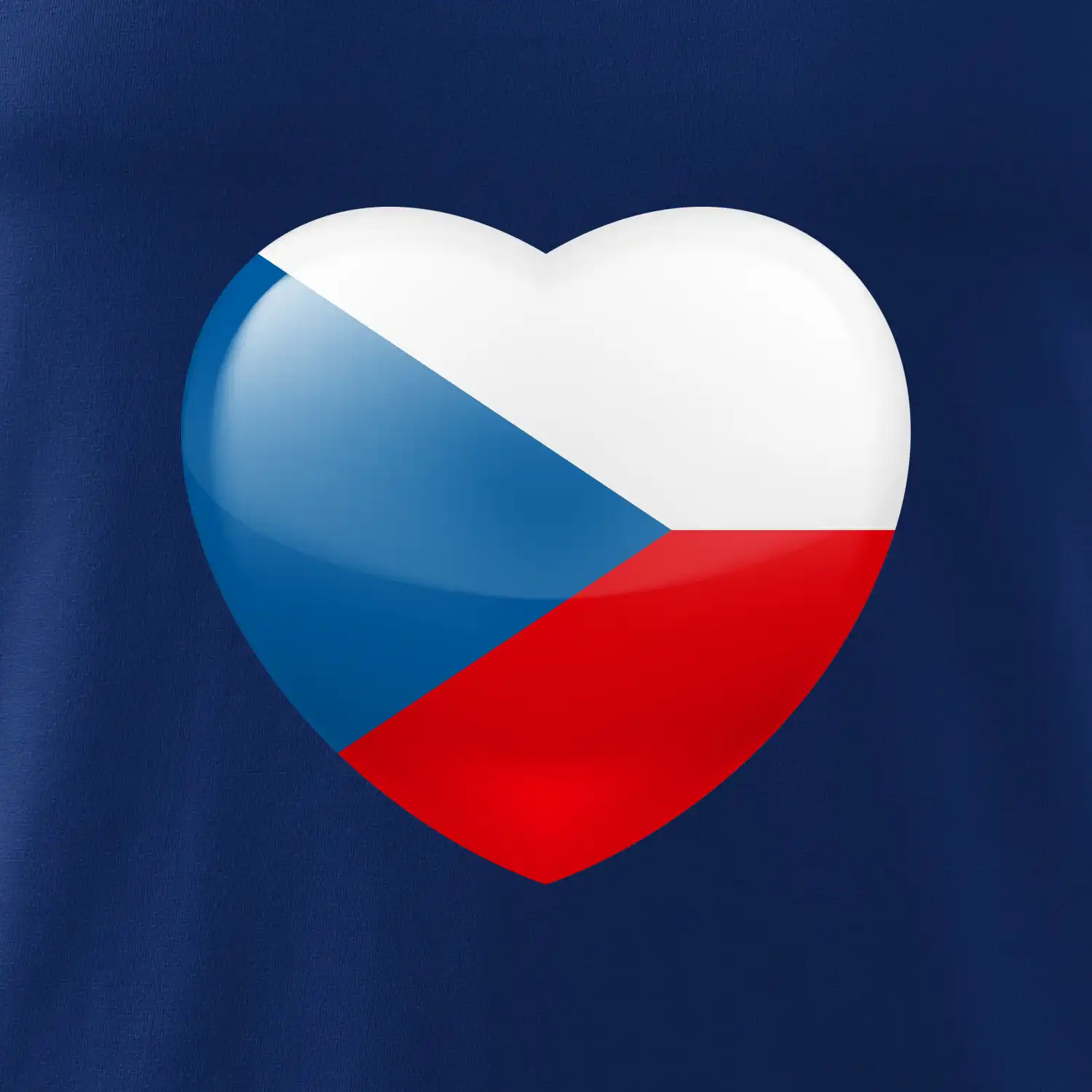 Česká vlajka srdce