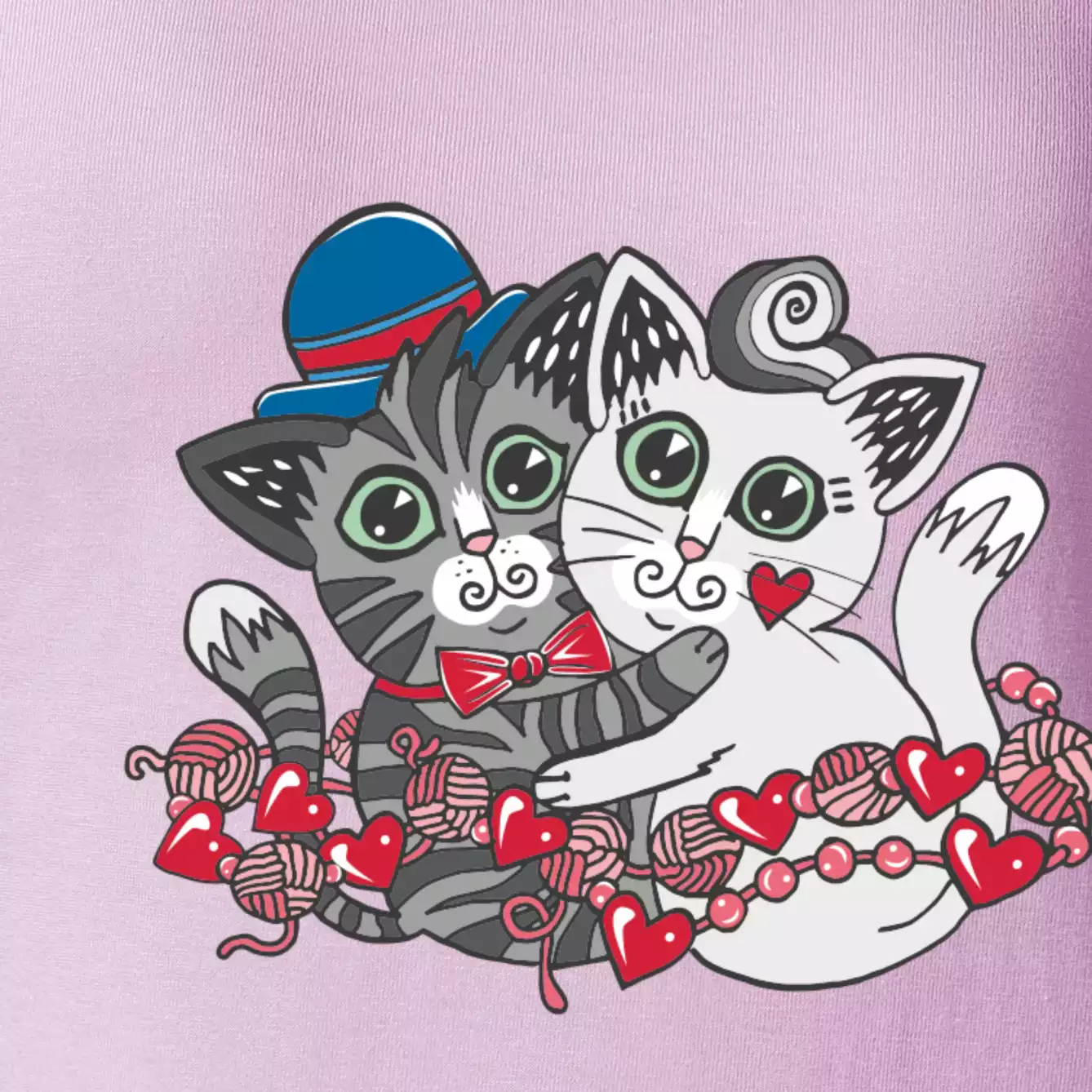 Kočky v objetí (Pecka design)