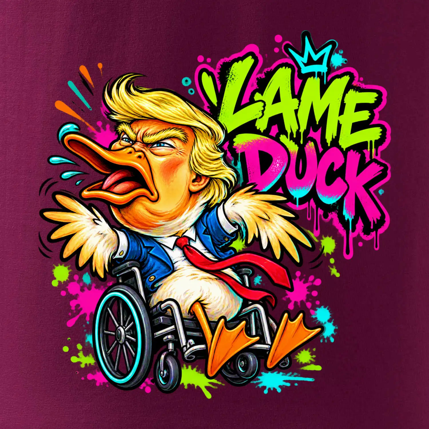Trump lame duck graffiti