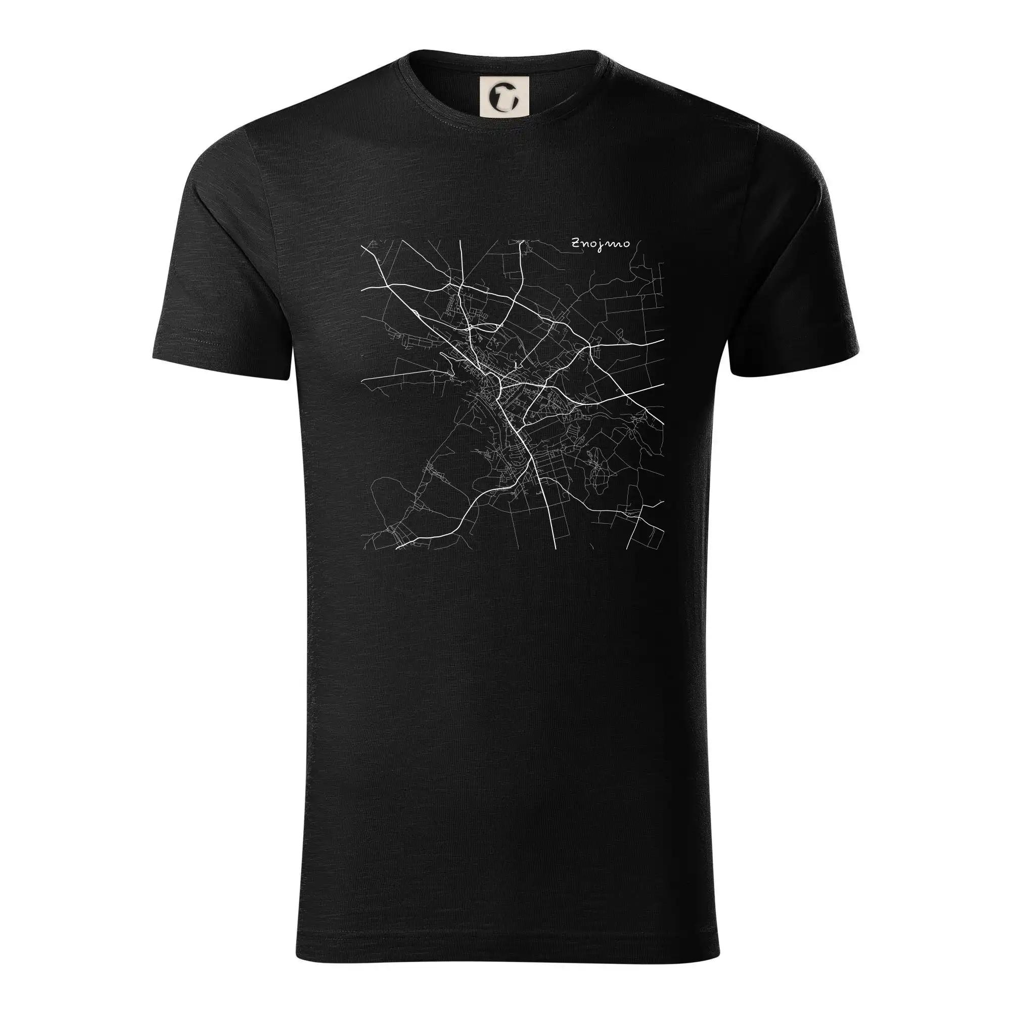 Černobílá mapa Znojmo