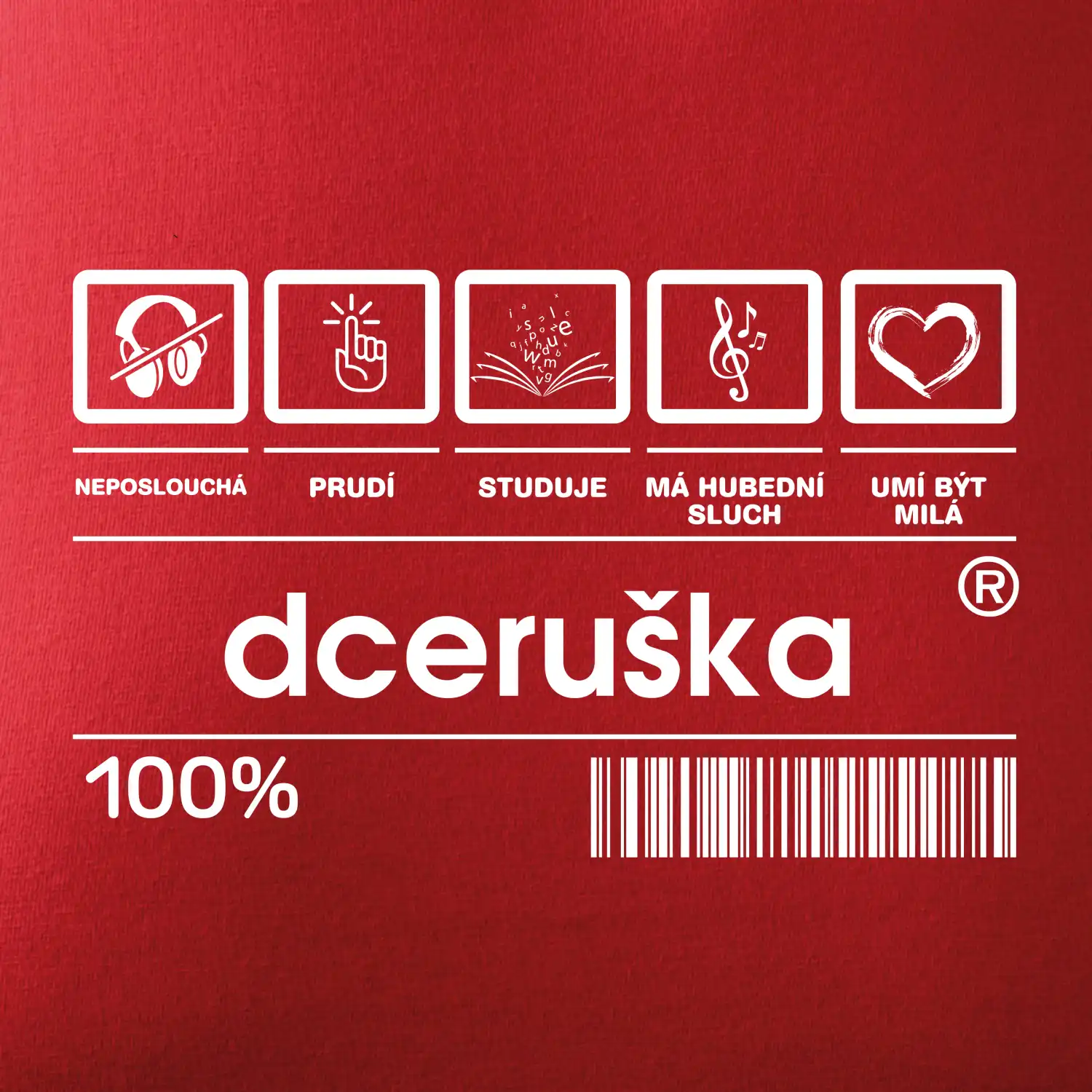 Čárový kód - Dceruška