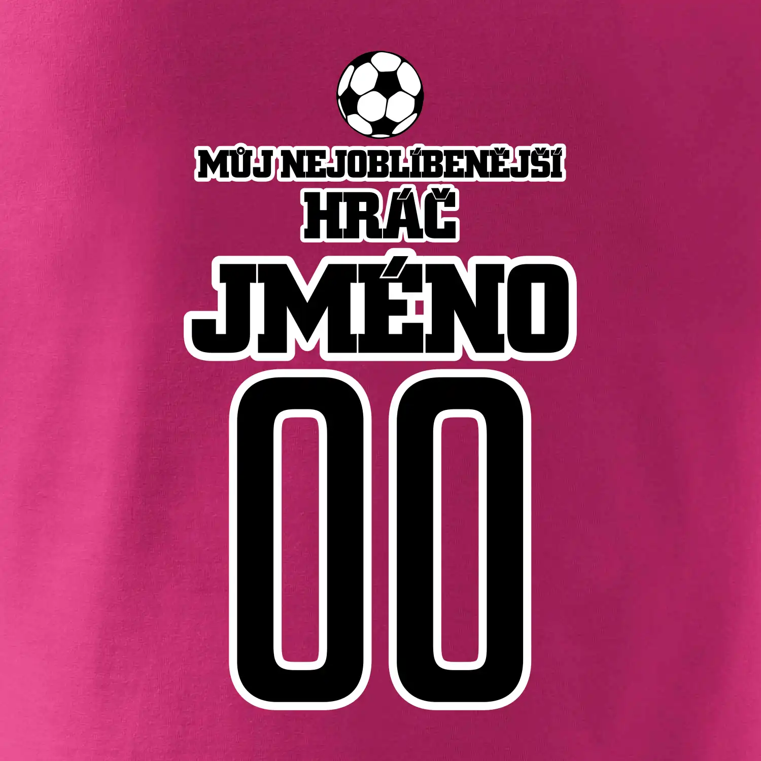 Můj nejoblíbenější hráč - Vaše jméno a číslo