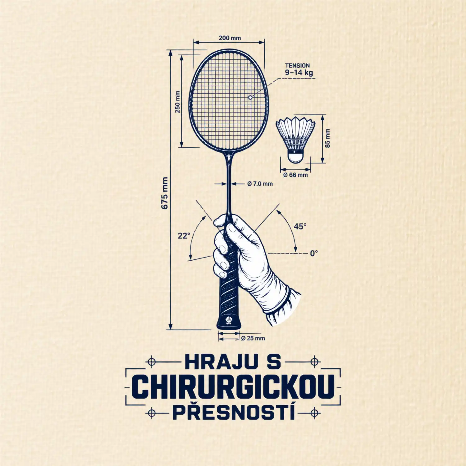 Badminton chirurgická přesnost