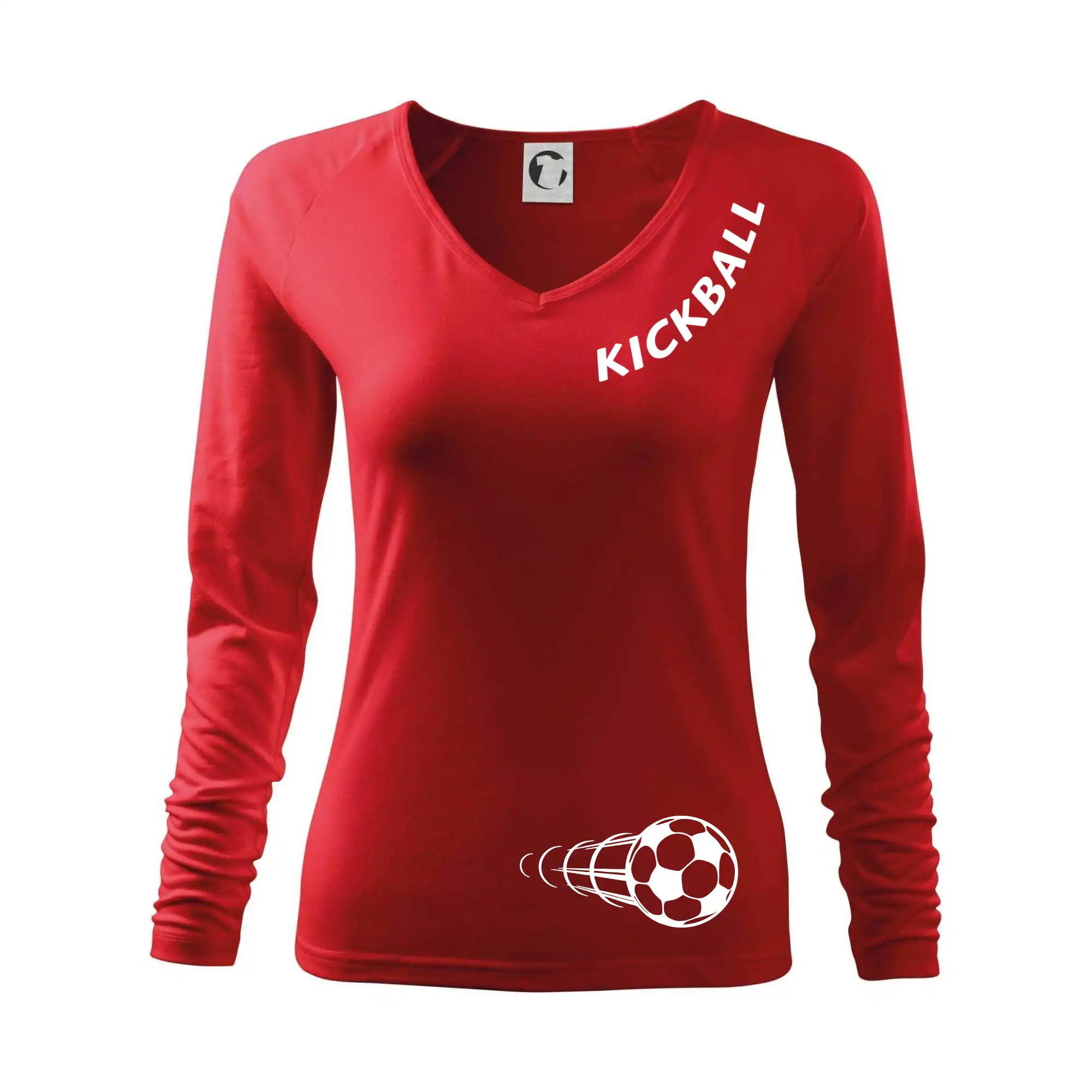 Kickball nápis šikmo