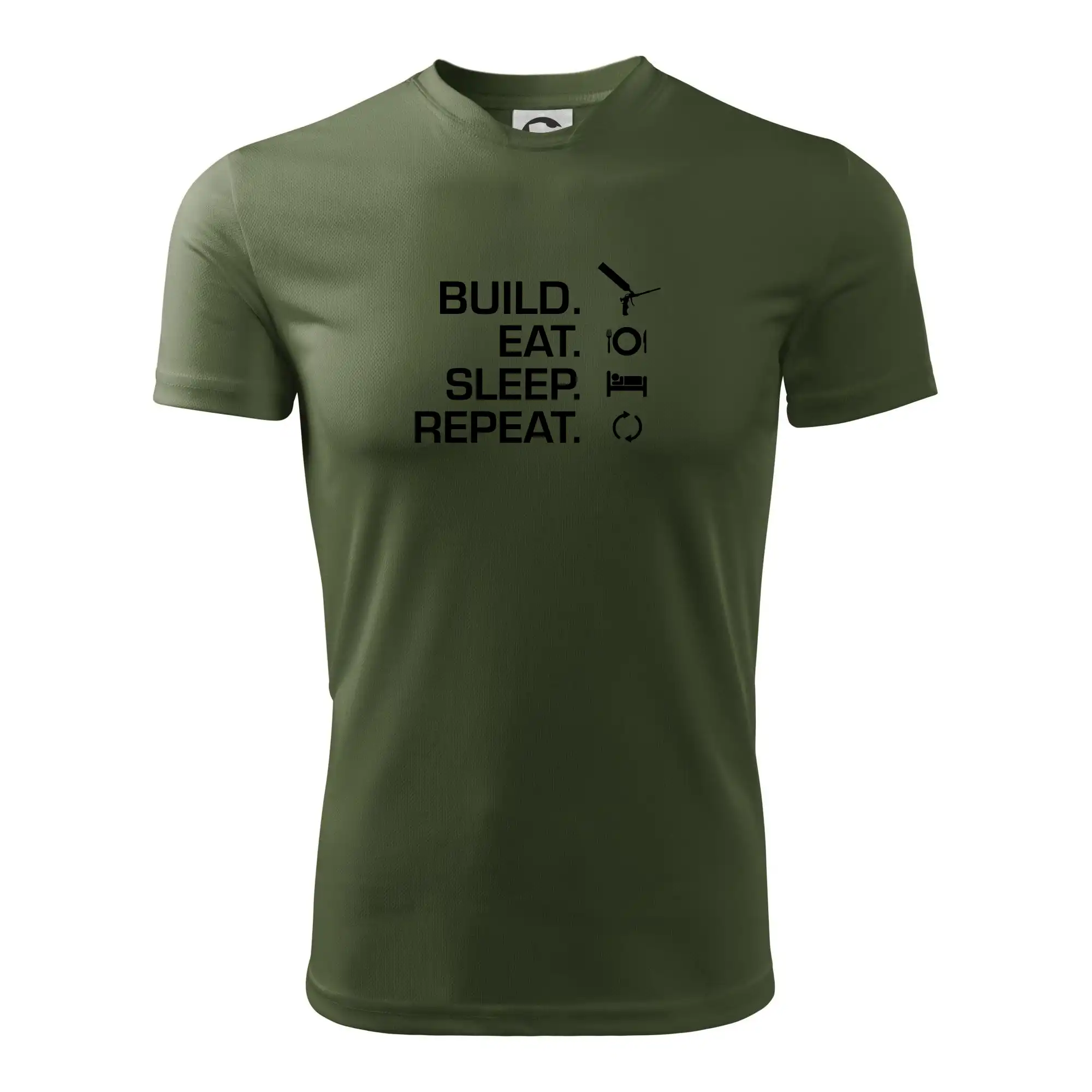 Build eat sleep repeat - montážní pěna