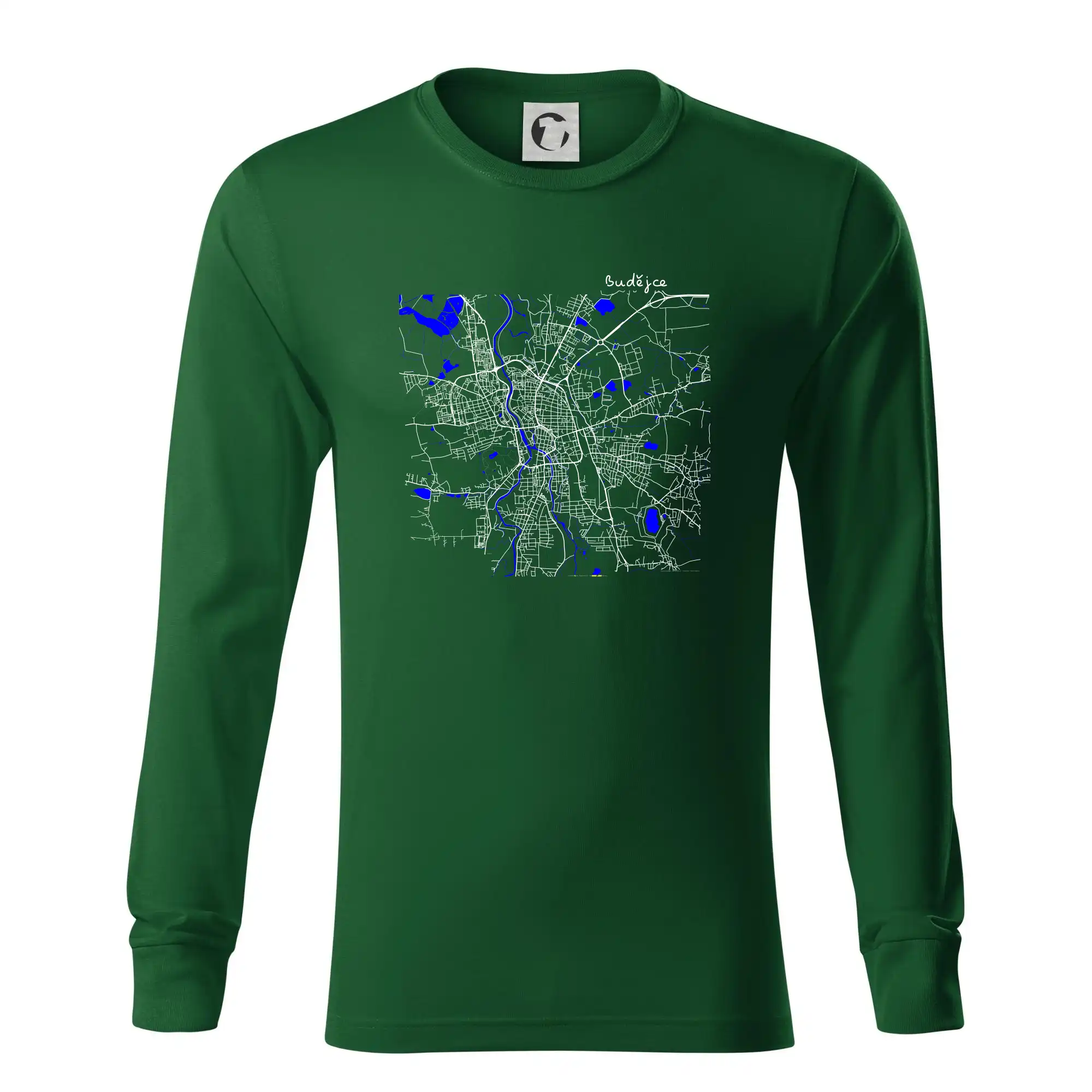 Budějce  - Mapa s vodními toky