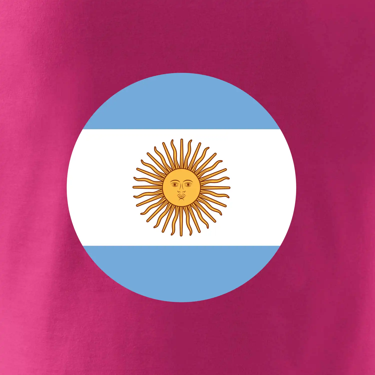 Argentina vlajka kulatá