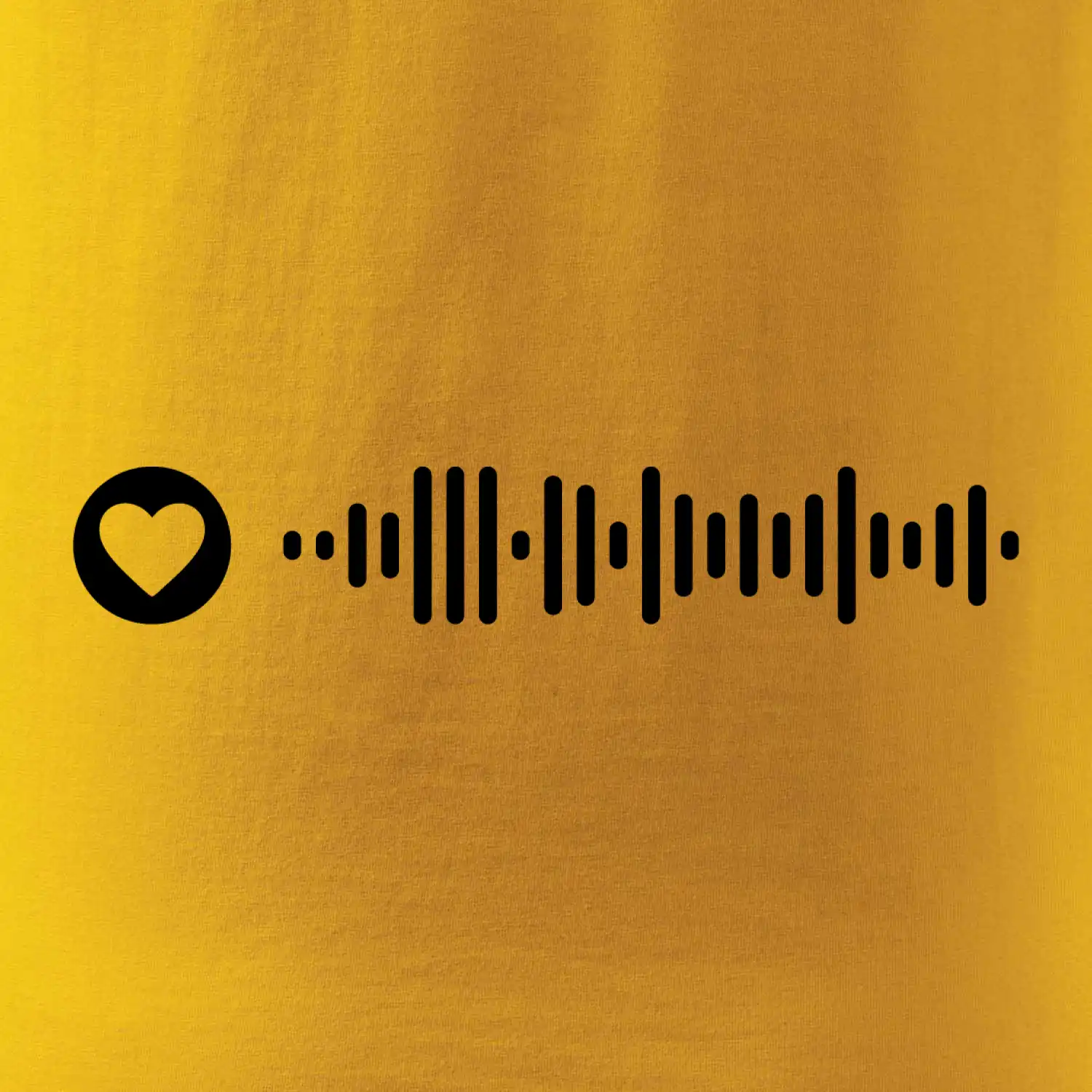 Zamilovaný Spotify kód na prsu