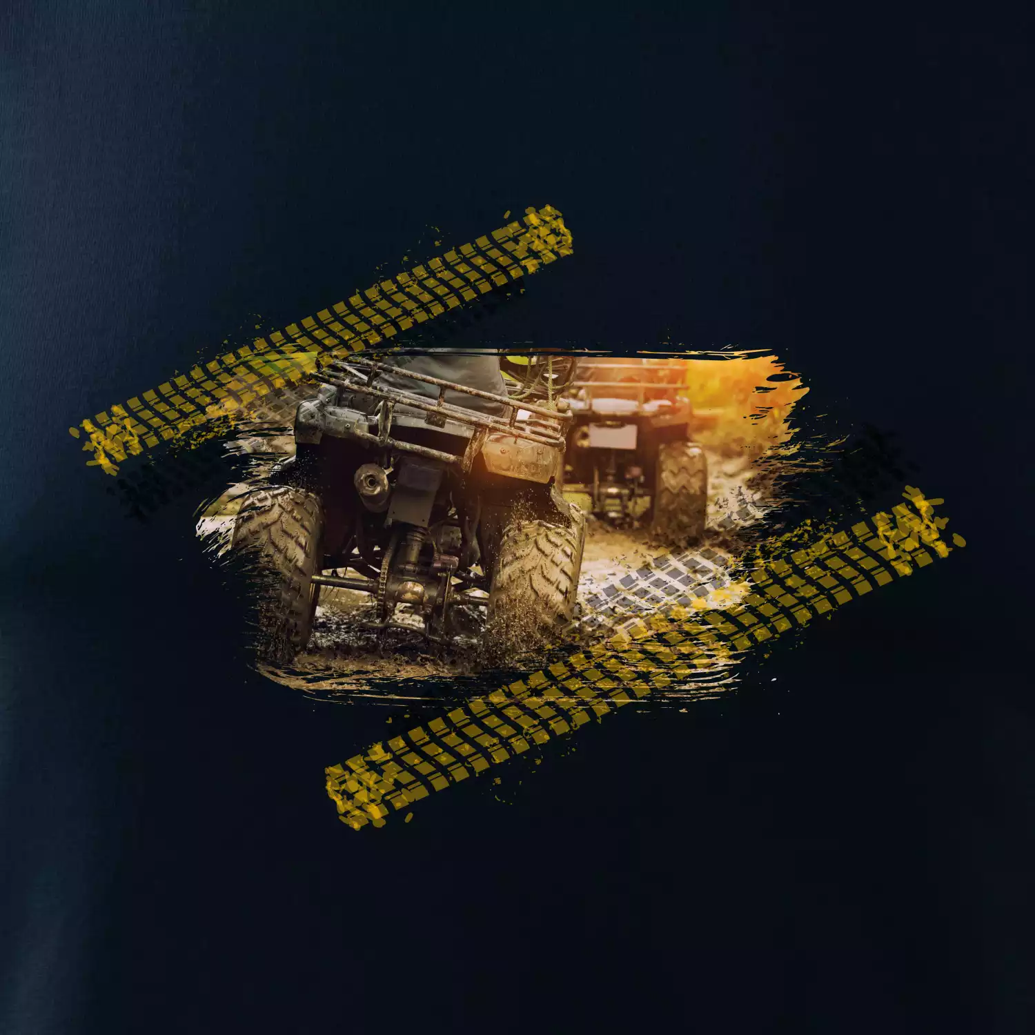 ATV čtyřkolka v bahně