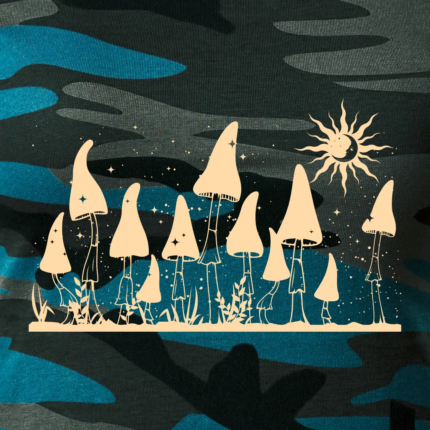 Goblincore noční krajina