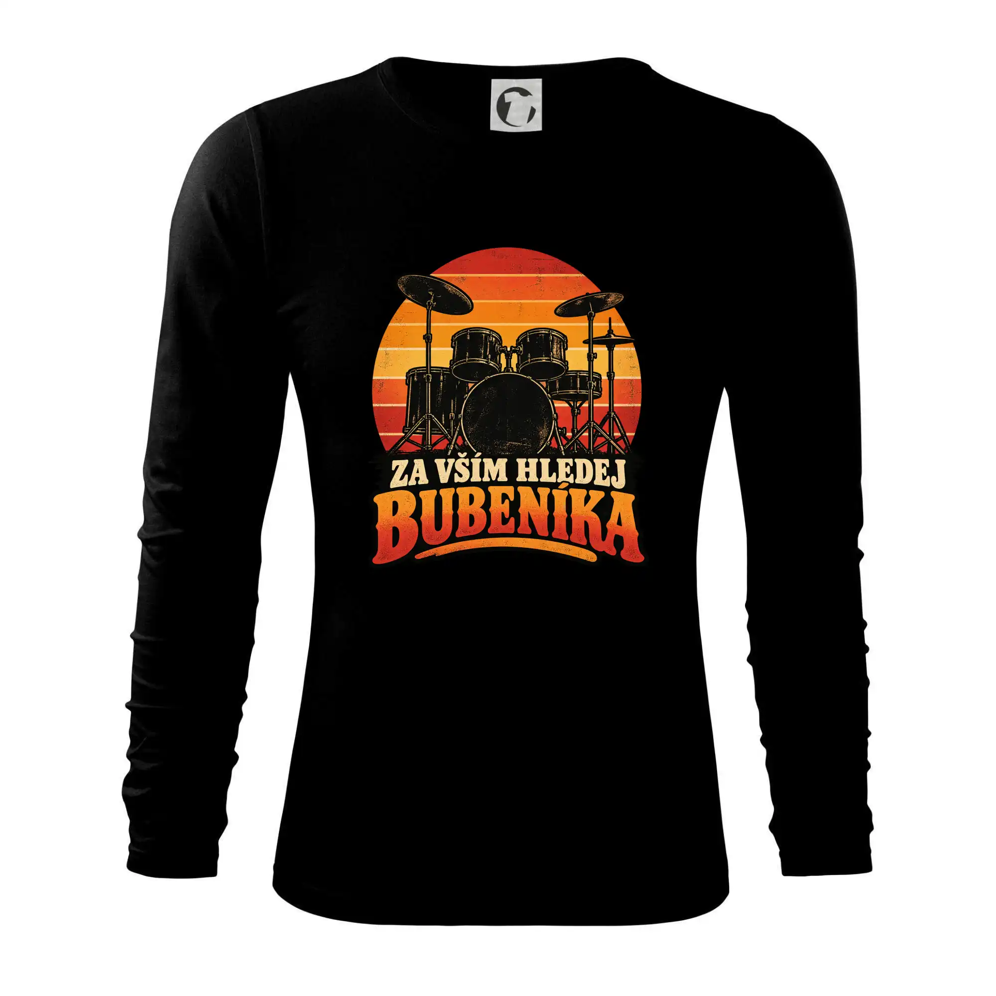 Za vším hledej bubeníka - retro souprava při západu slunce