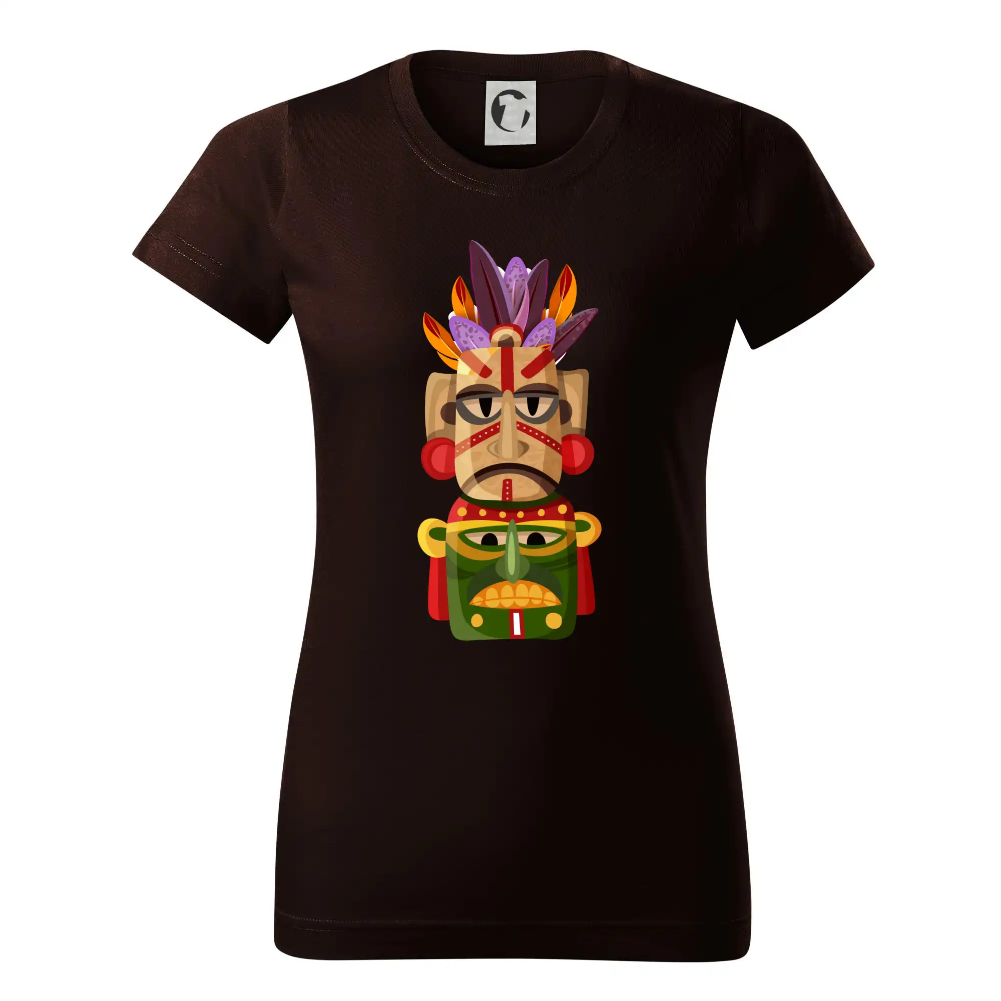 Mayové maska s peřím