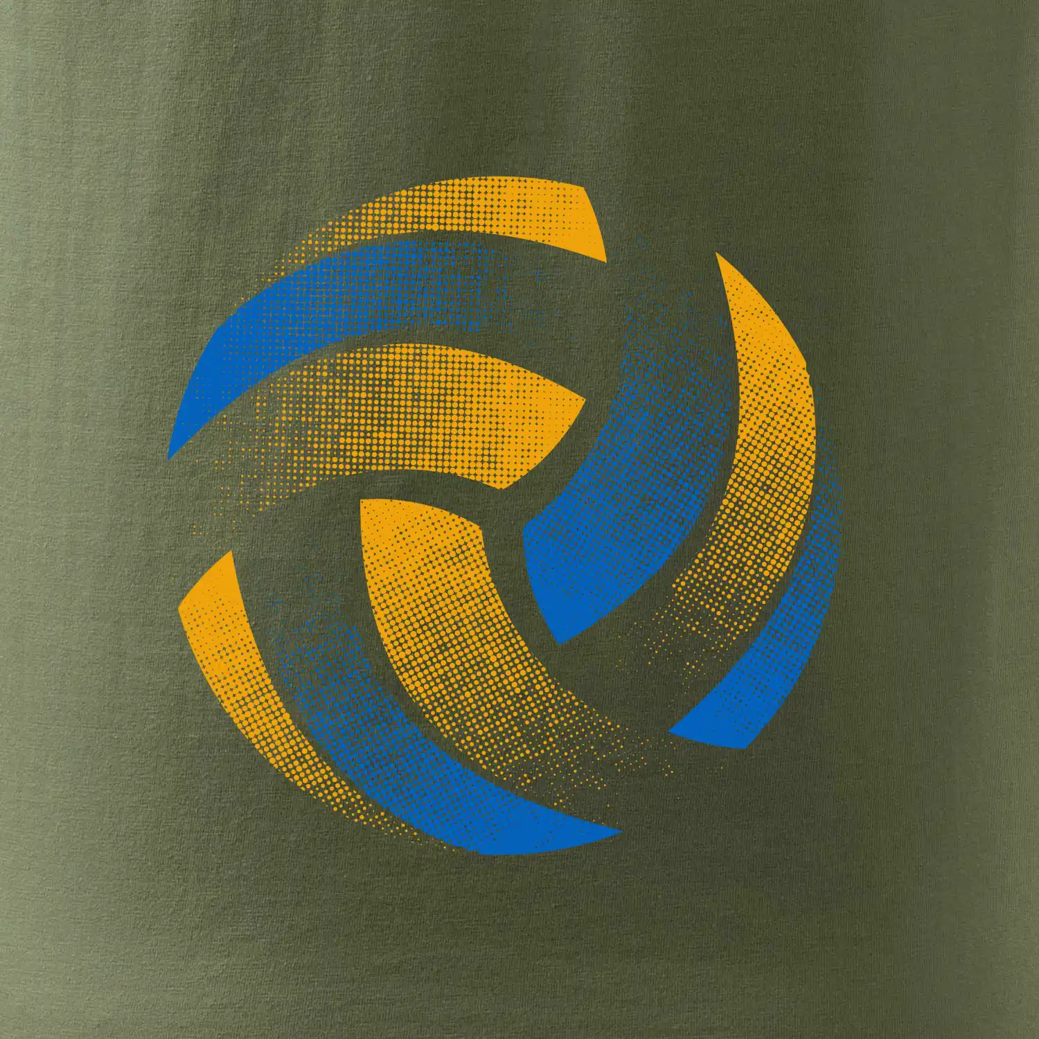 Volejbalový míč rastr barevný