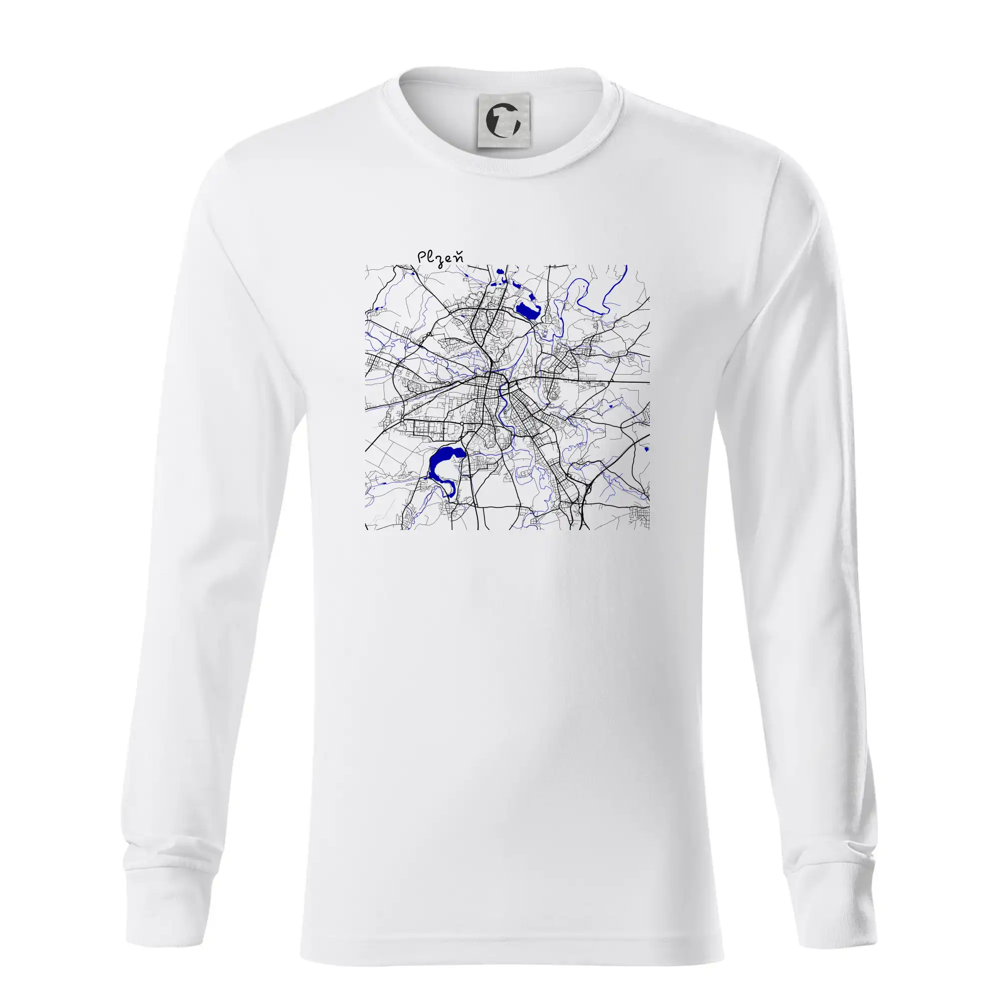 Plzeň mapa s vodními toky