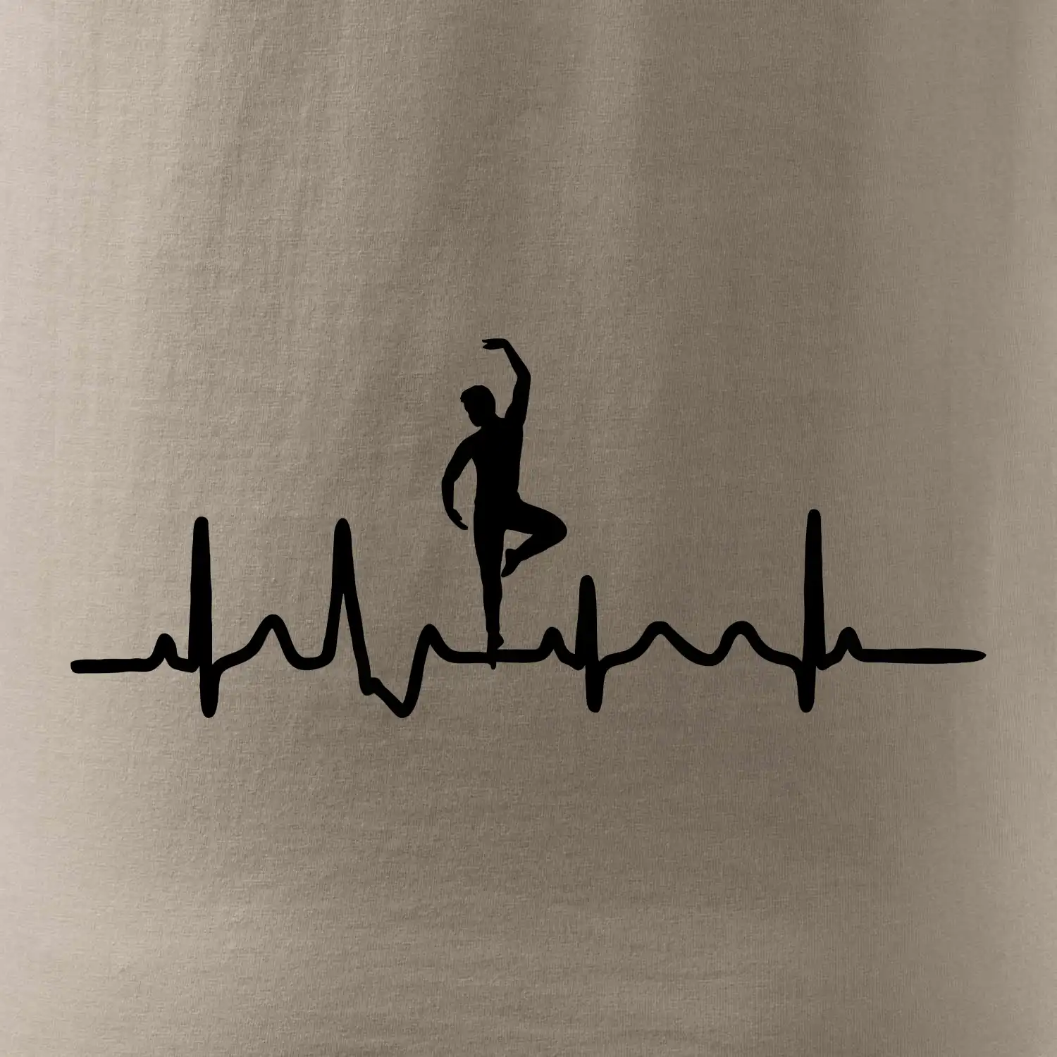 EKG tanečník muž