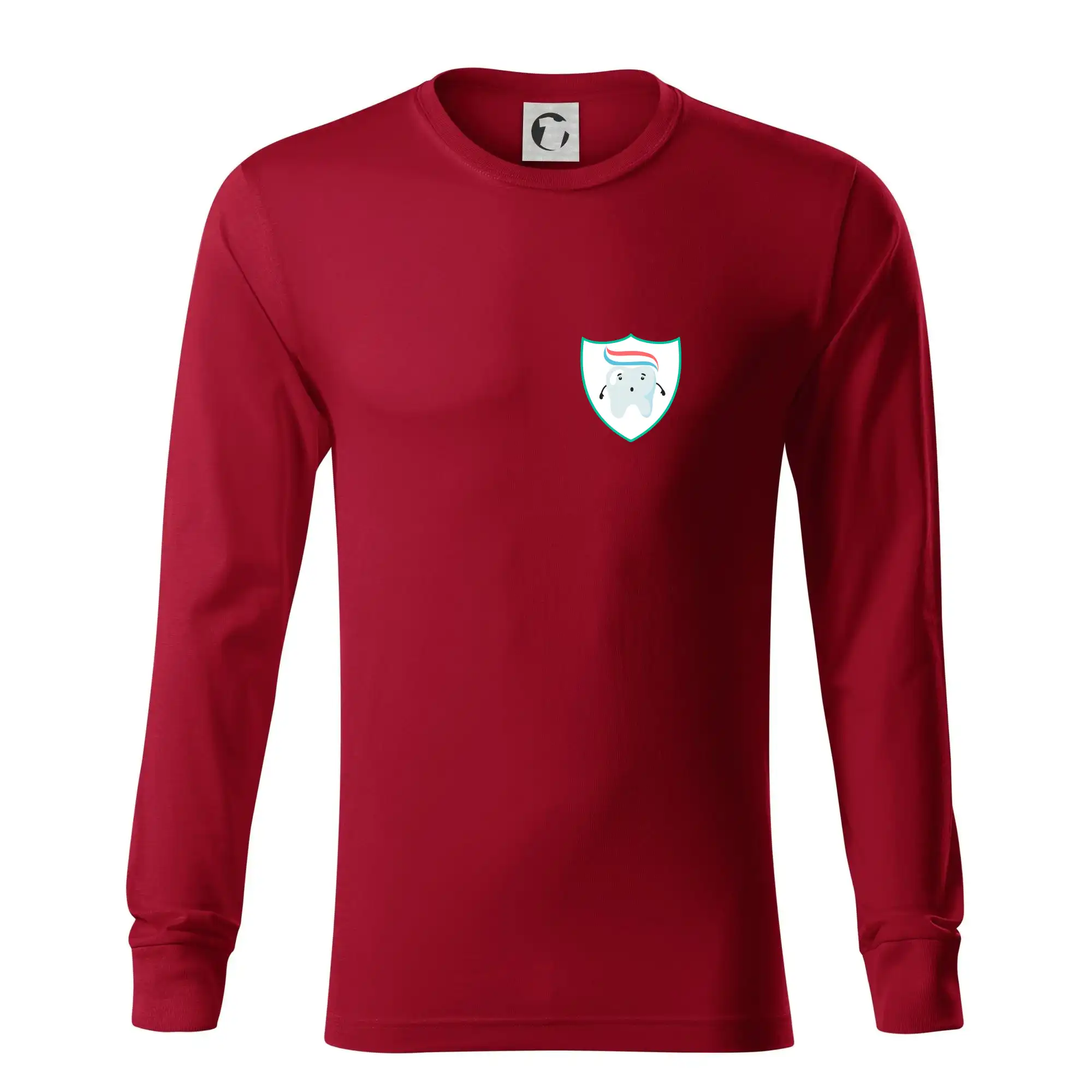 Zoubek na prsu - zubní pasta