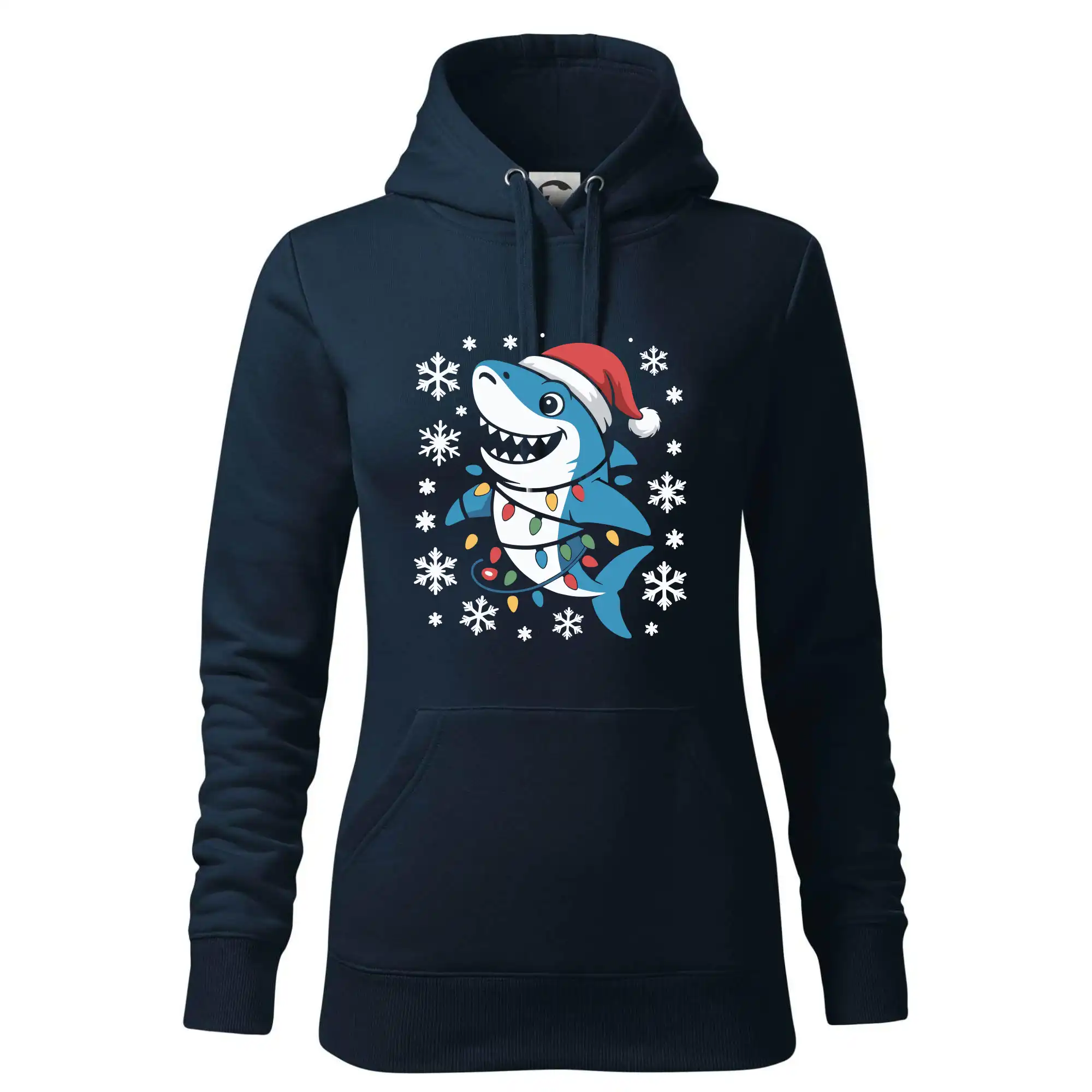 Vánoční žralok a vločky