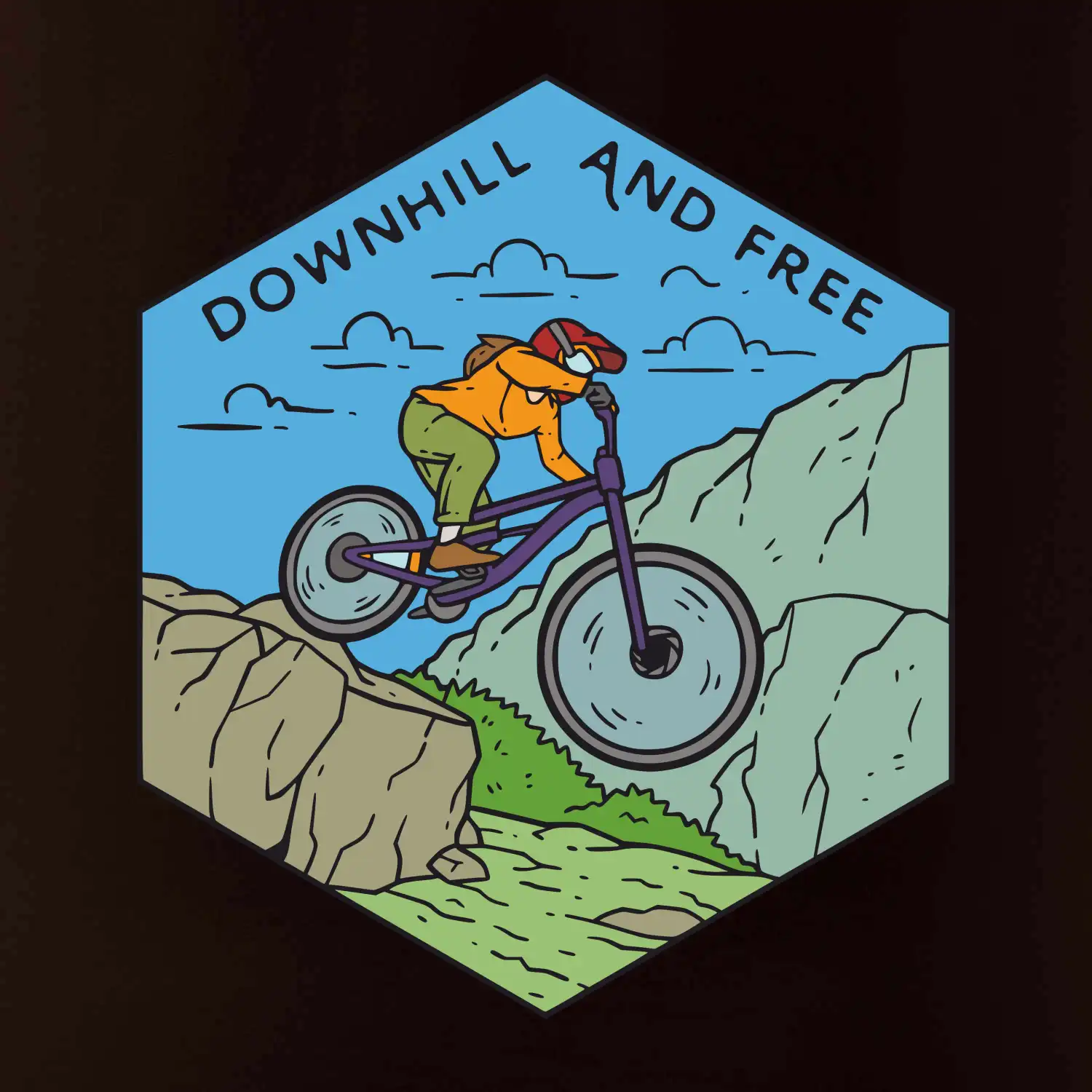 Downhill and free holka