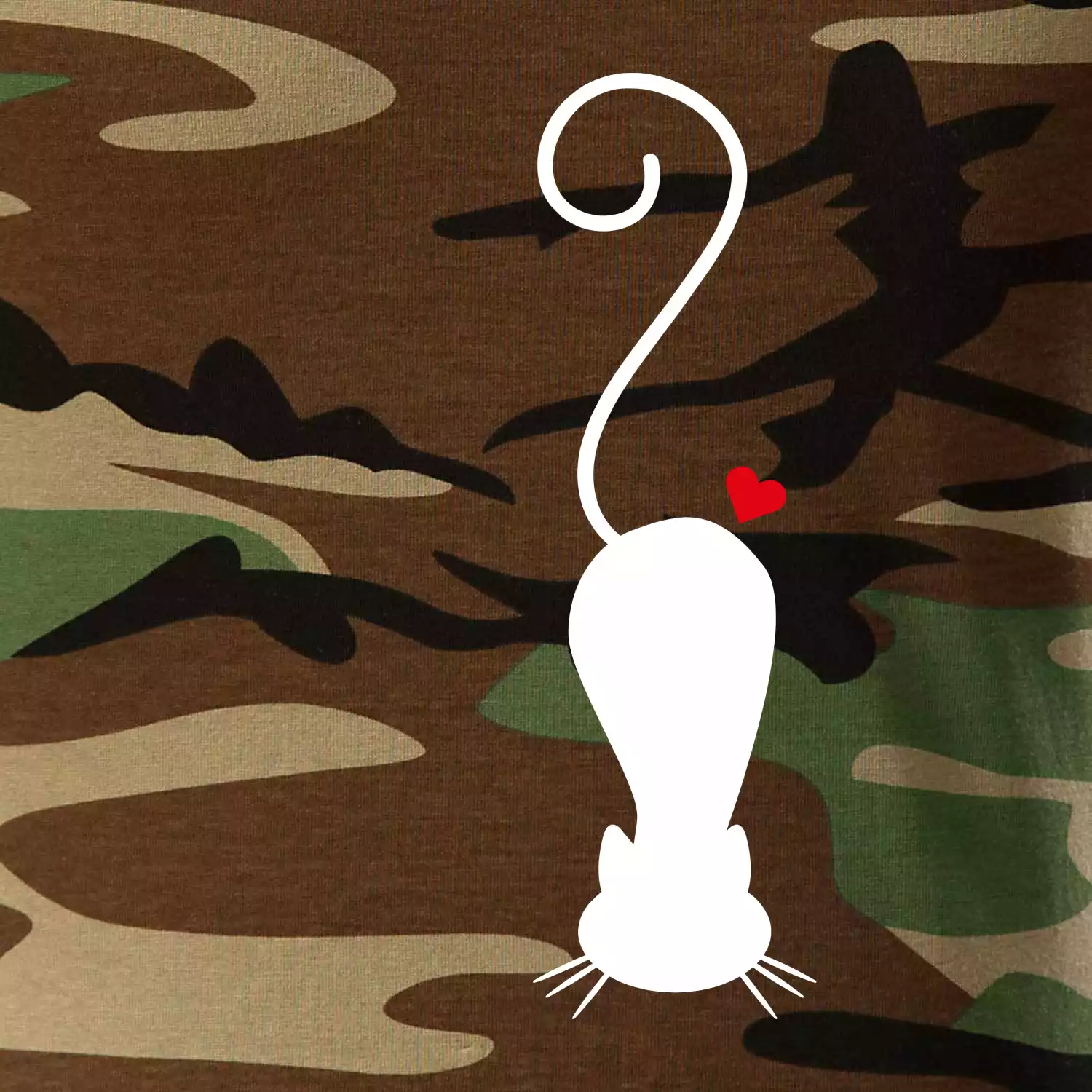 Zamilovaná kočka ležící