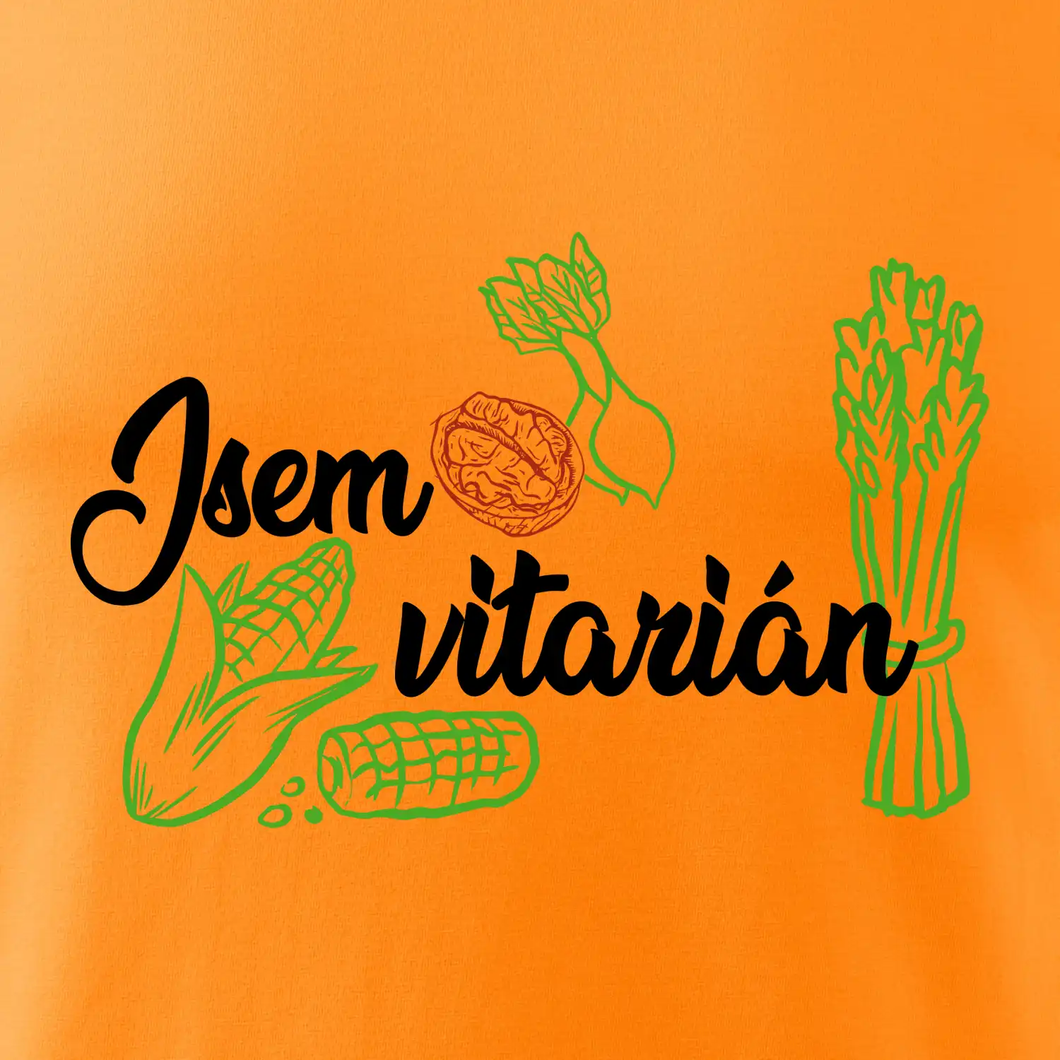 Jsem vitarián - nápis