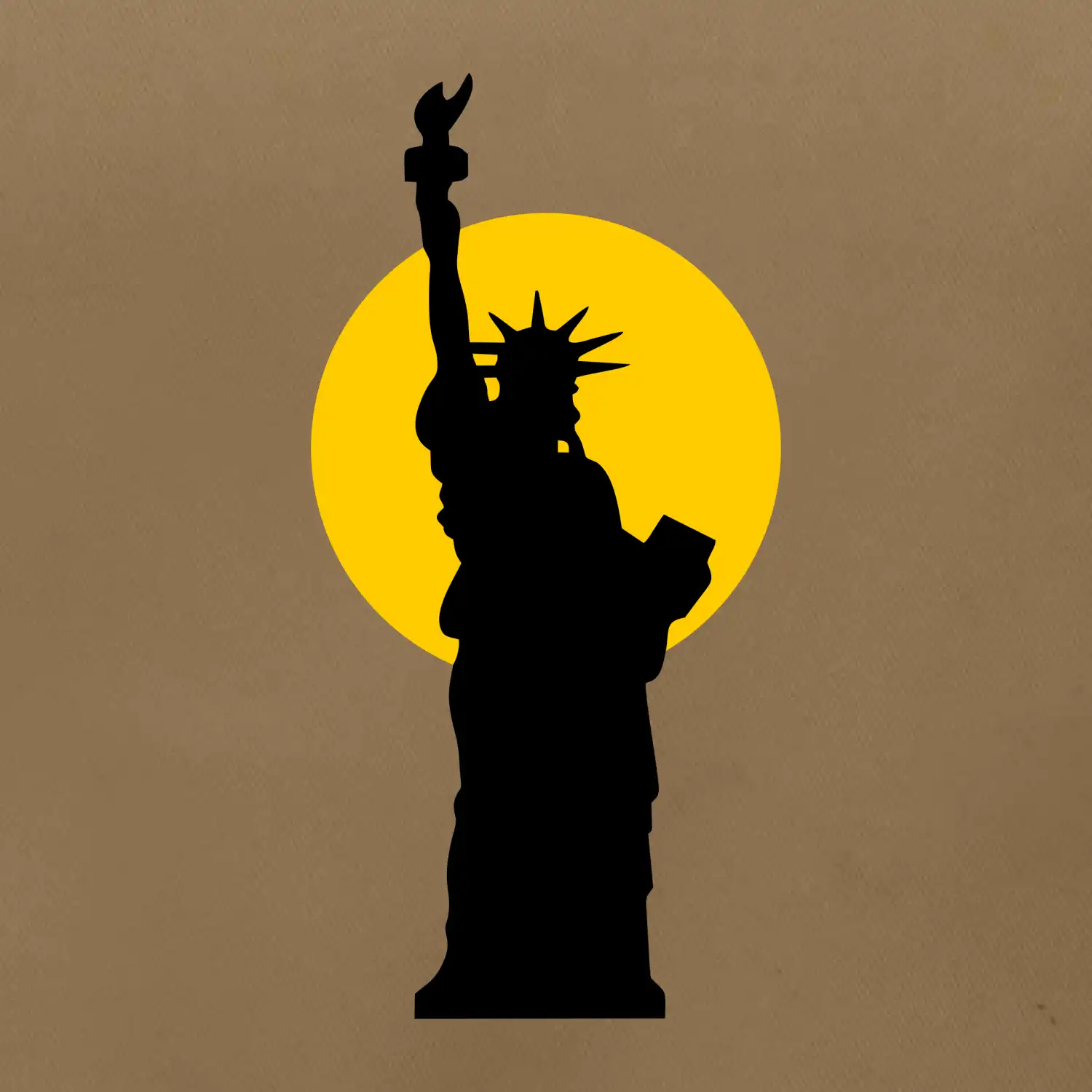 Socha svobody slunce