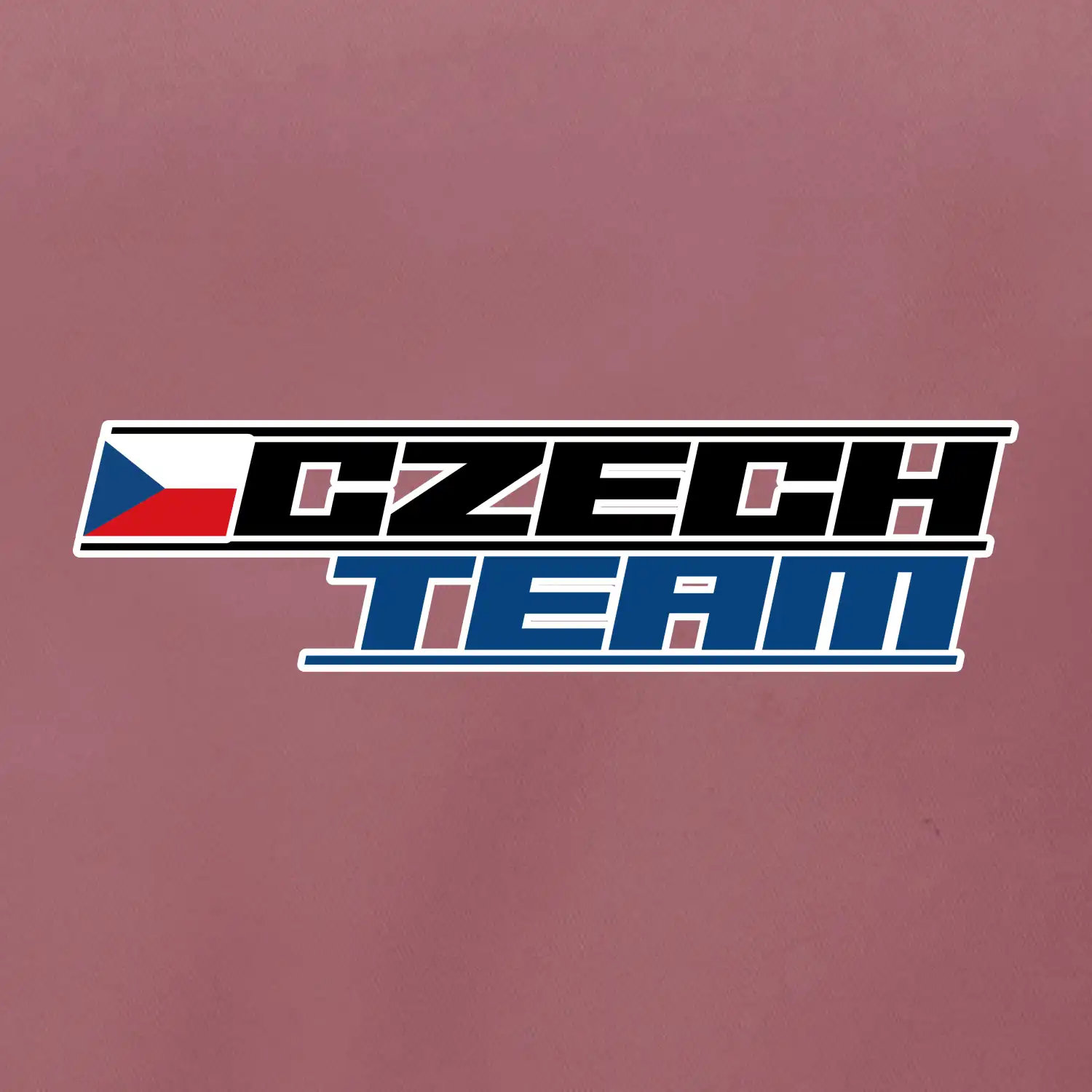 Czech team s vlajkou - Mistrovství světa v ledním hokeji 2025