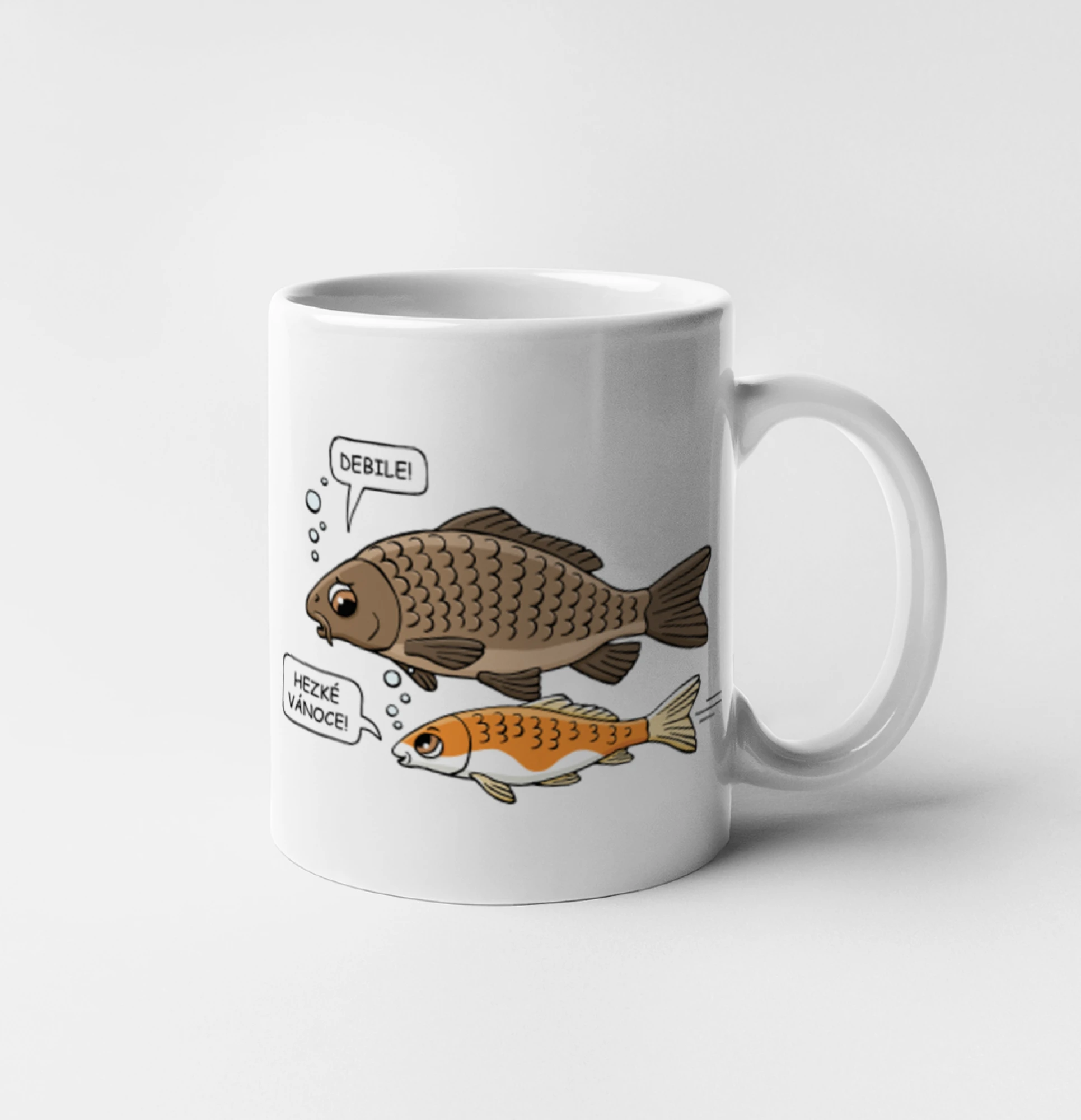 Hezké Vánoce Kapr a Koi kapr (Hana-creative)