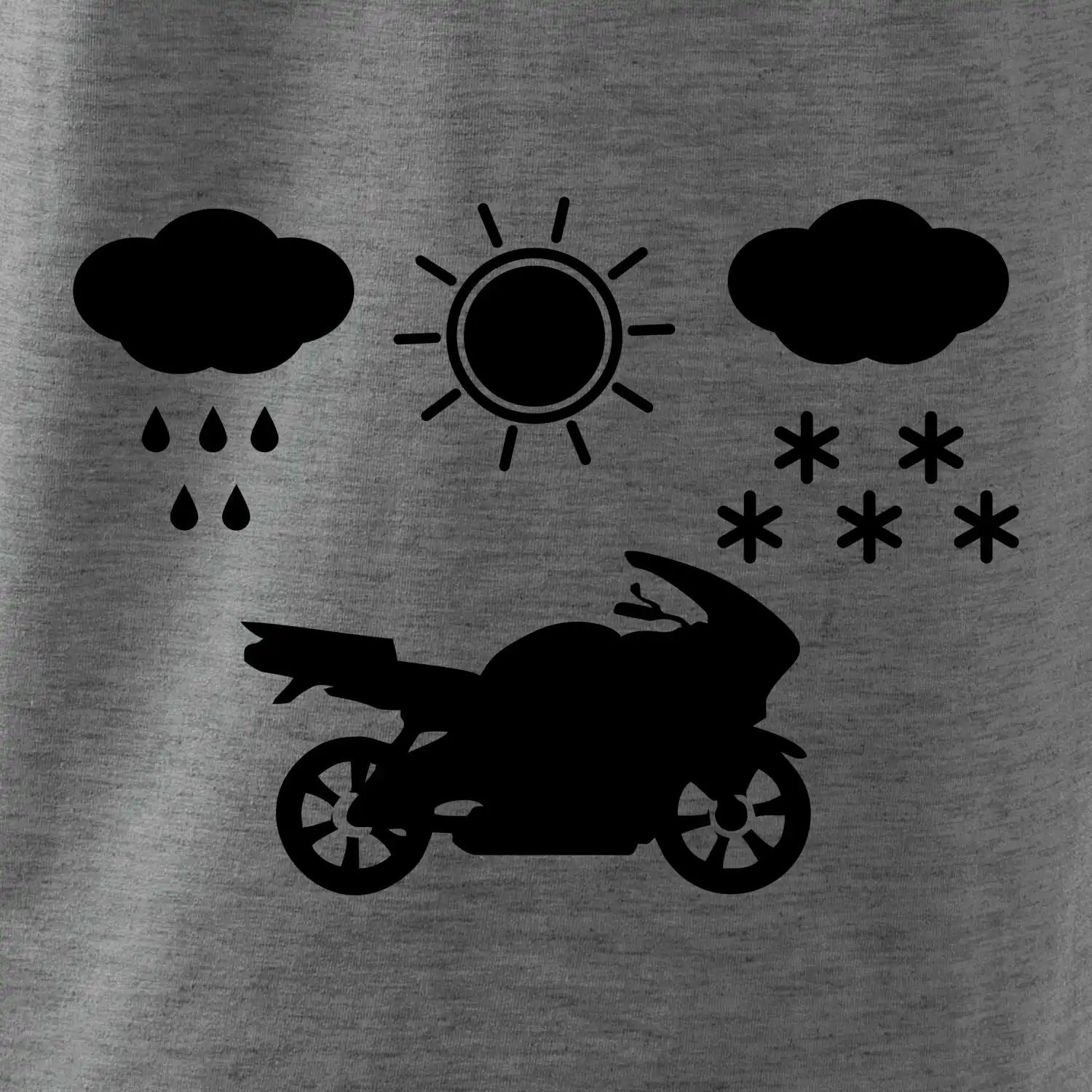 Motorkář za každého počasí - silnice