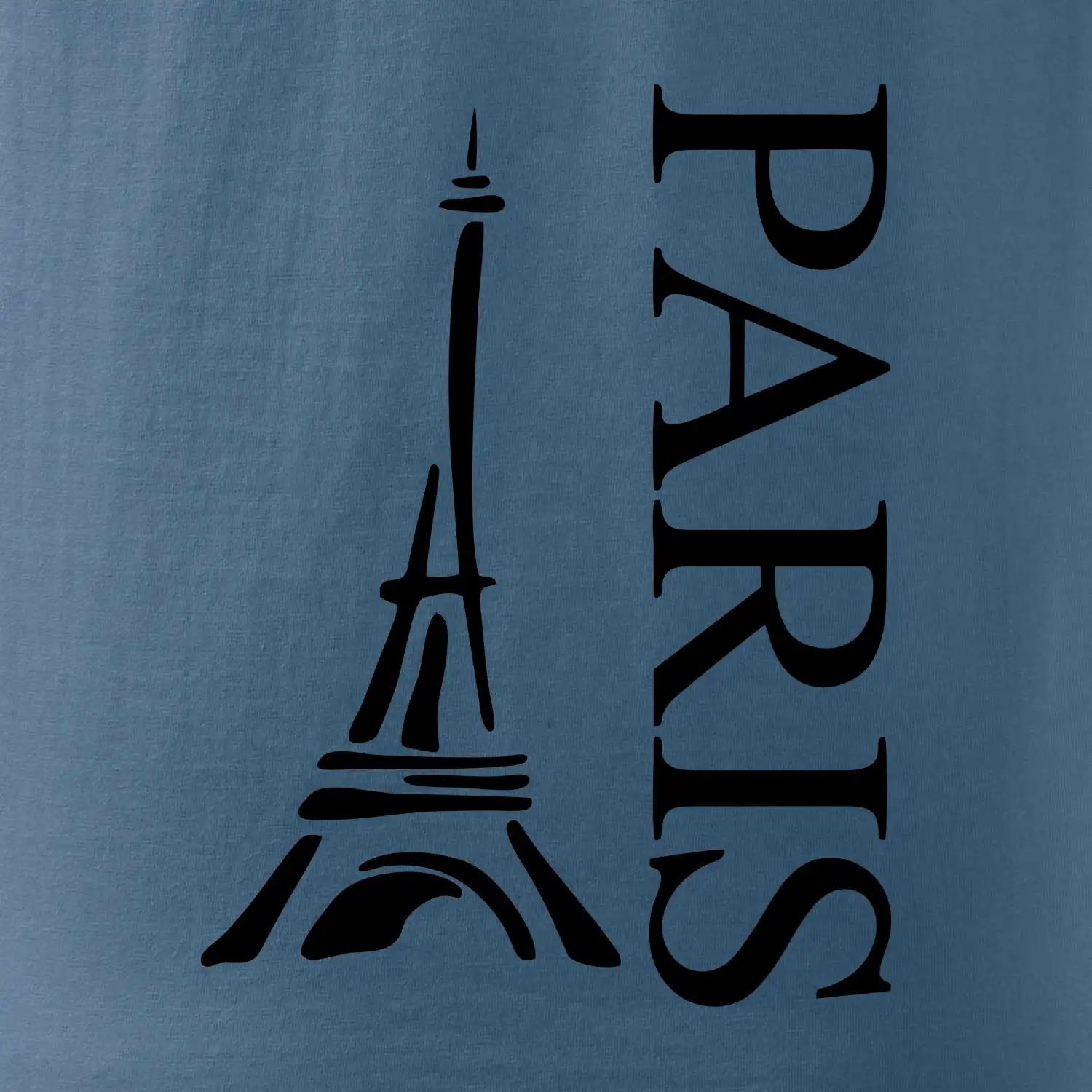 Paris nápis Eiffelovka na výšku