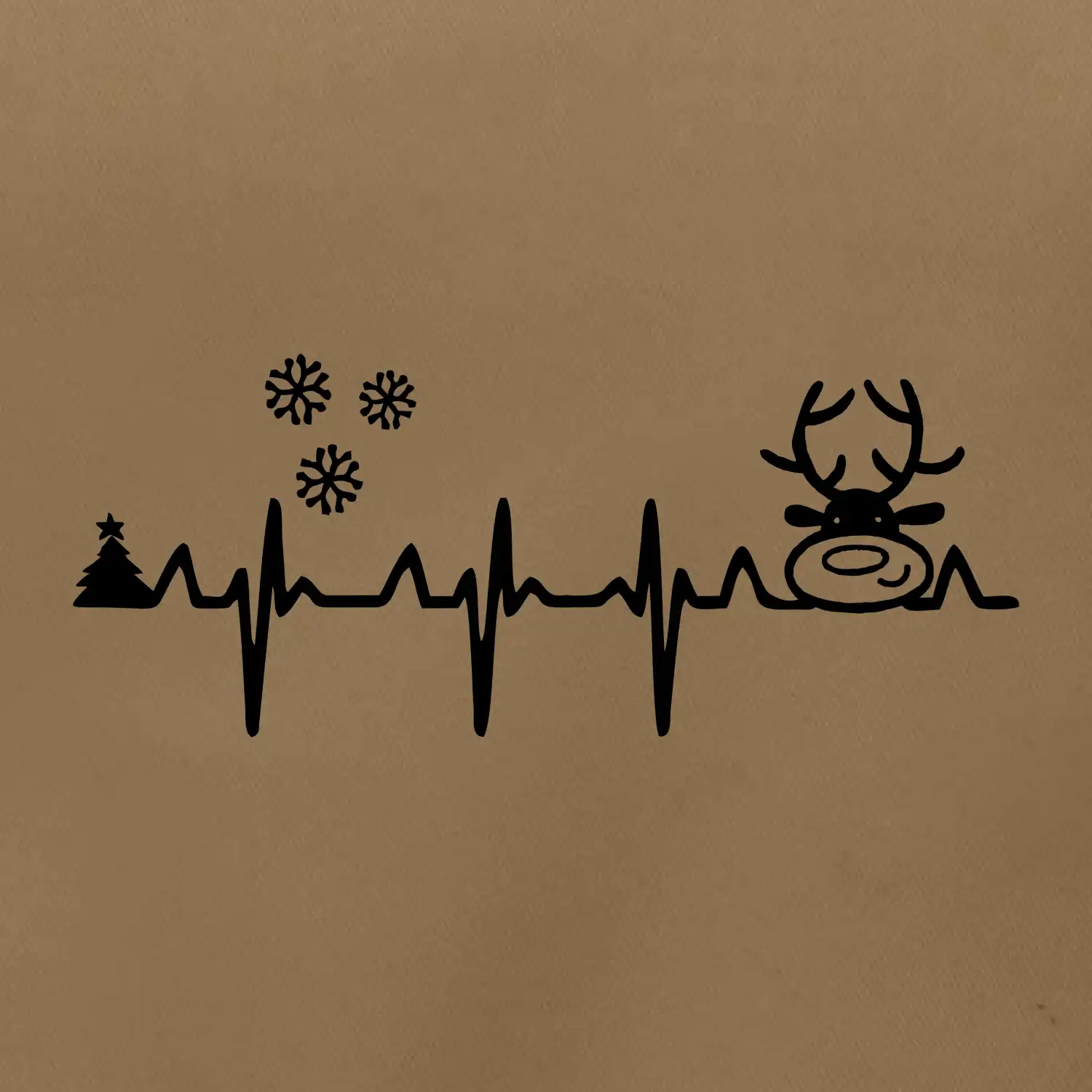 EKG Vánoce Vločky a sob