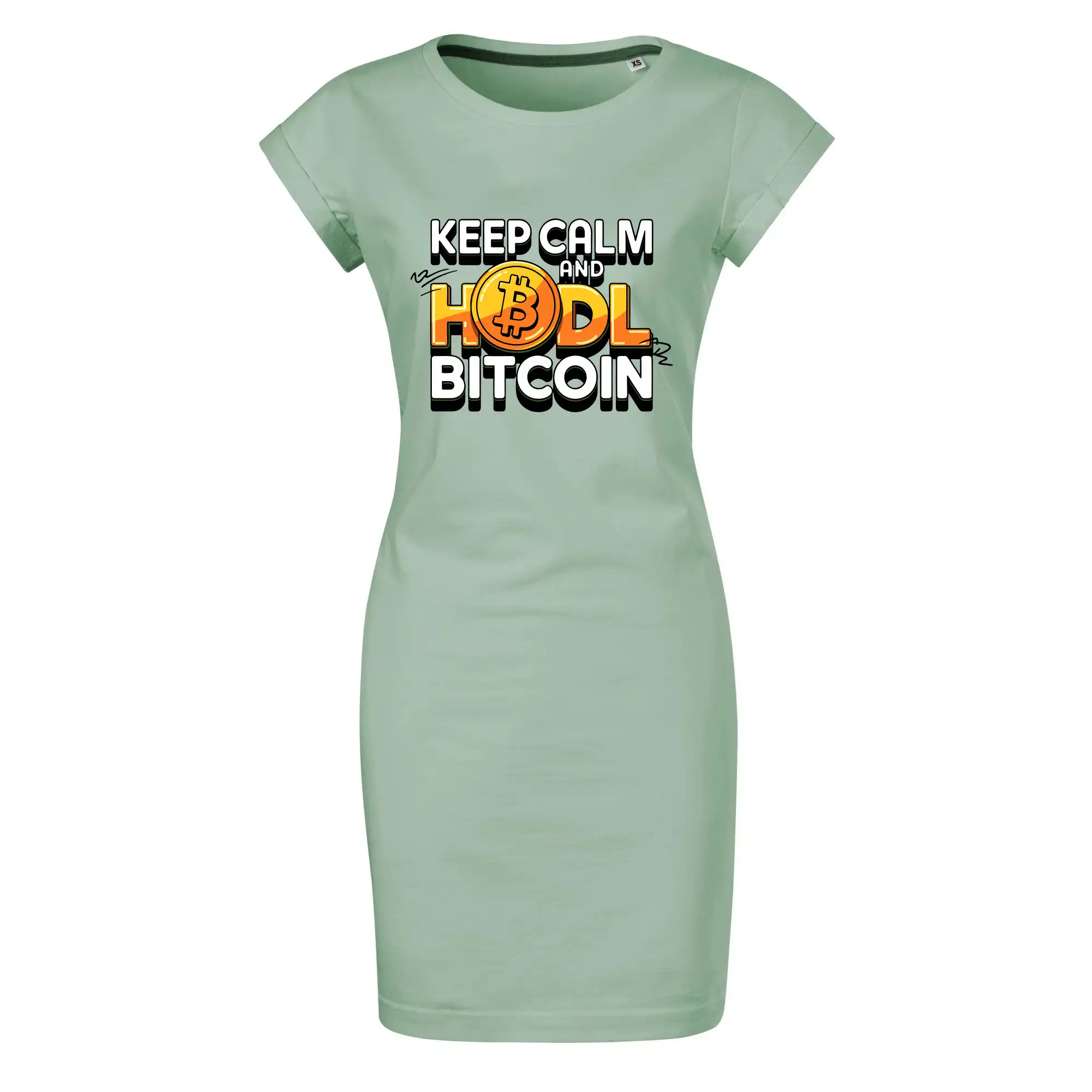 3D nápis Keep Calm and HODL Bitcoin