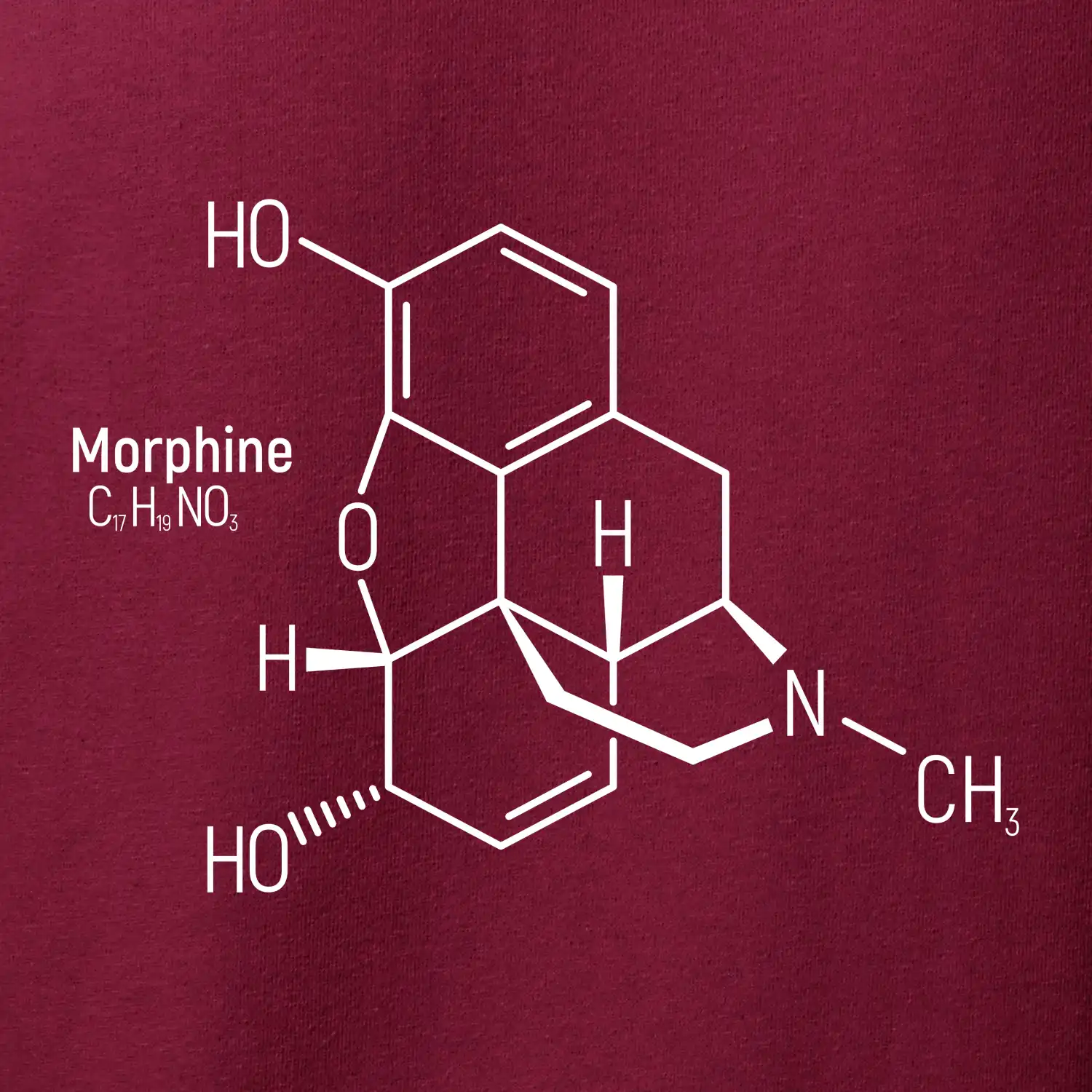 Molekulární struktura Morfin