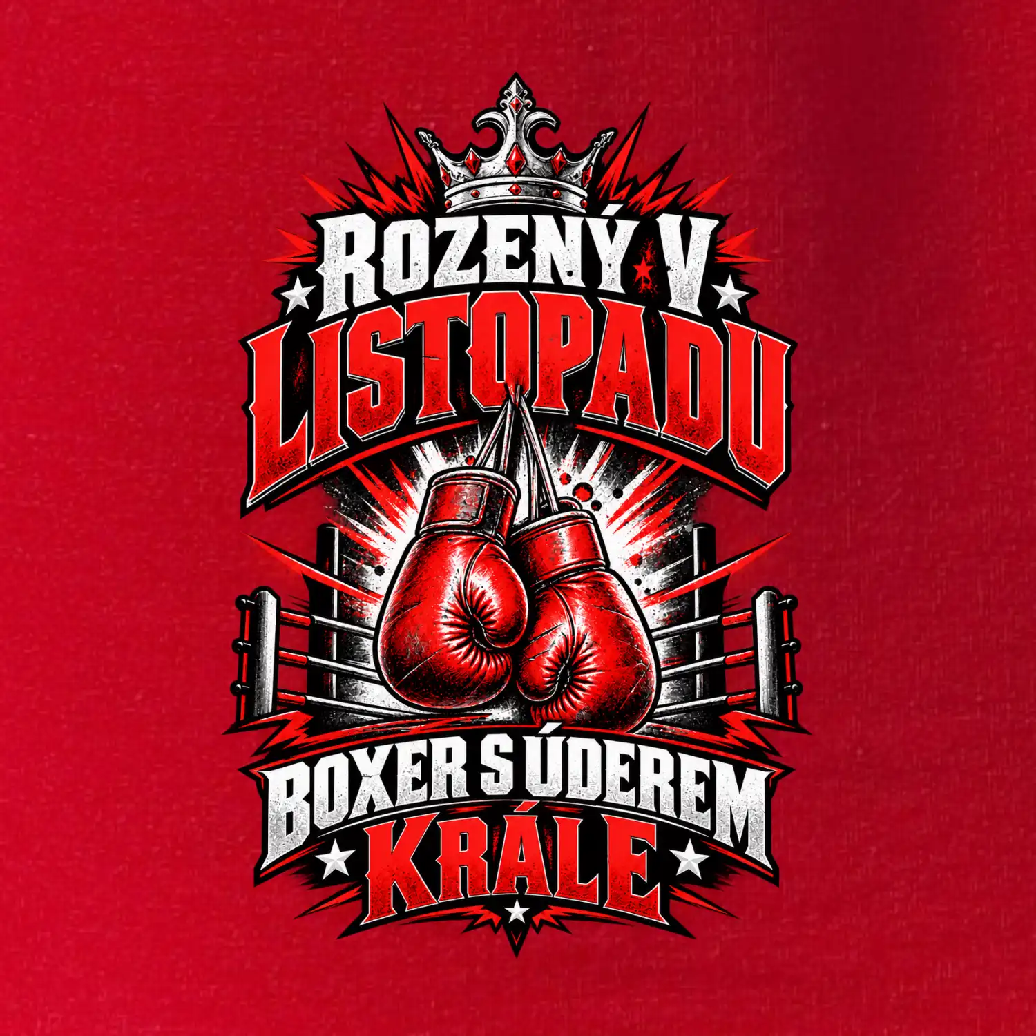 Listopadový boxer s úderem krále