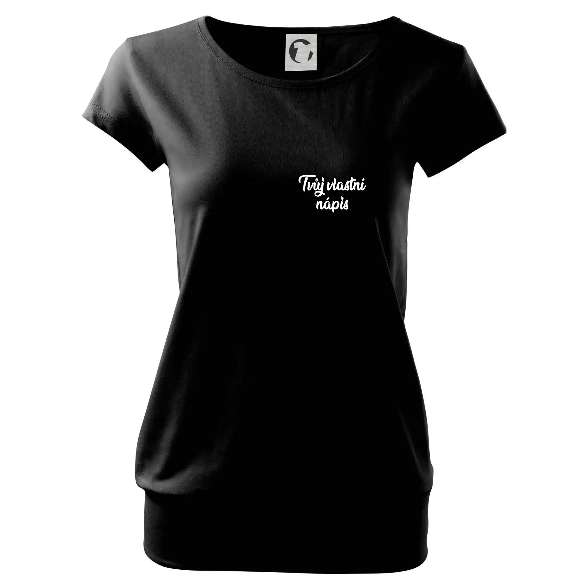Tvuj vlastní nápis psací - na prsu