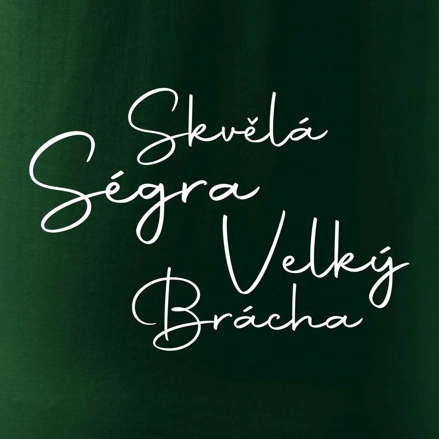 Velký brácha - nápis na zádech