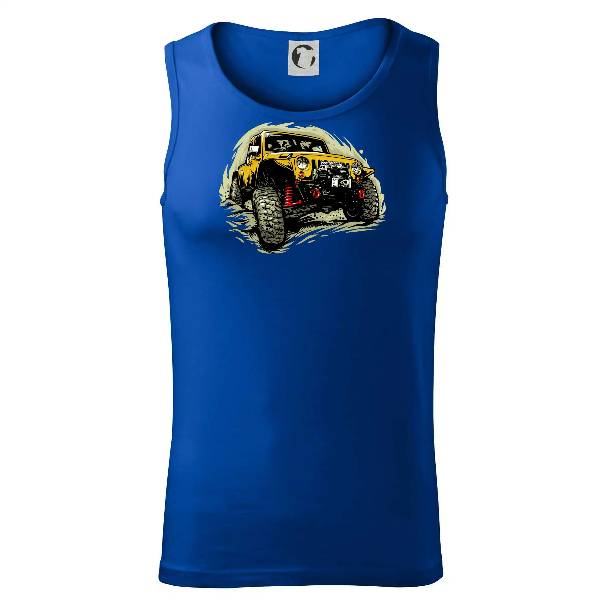 Žlutý offroad s navijákem