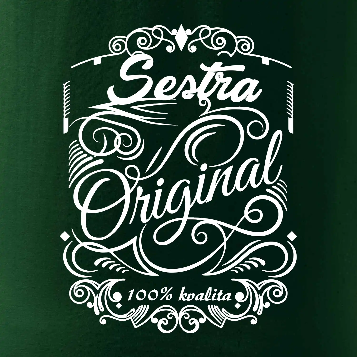 Vintage nejlepší sestra 100% kvalita