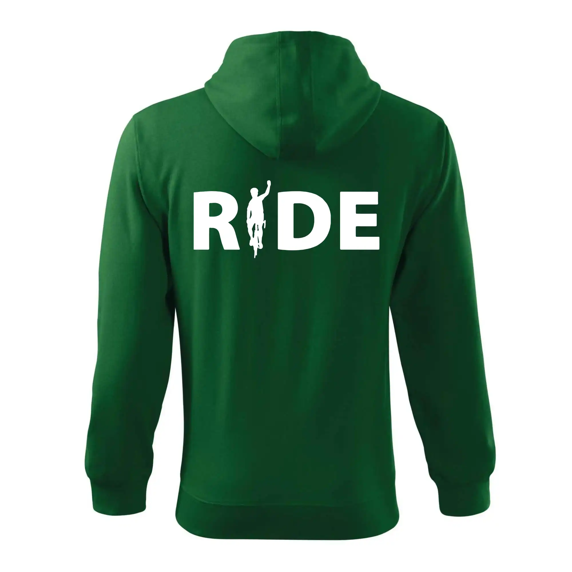 Ride - nápis s cyklistou