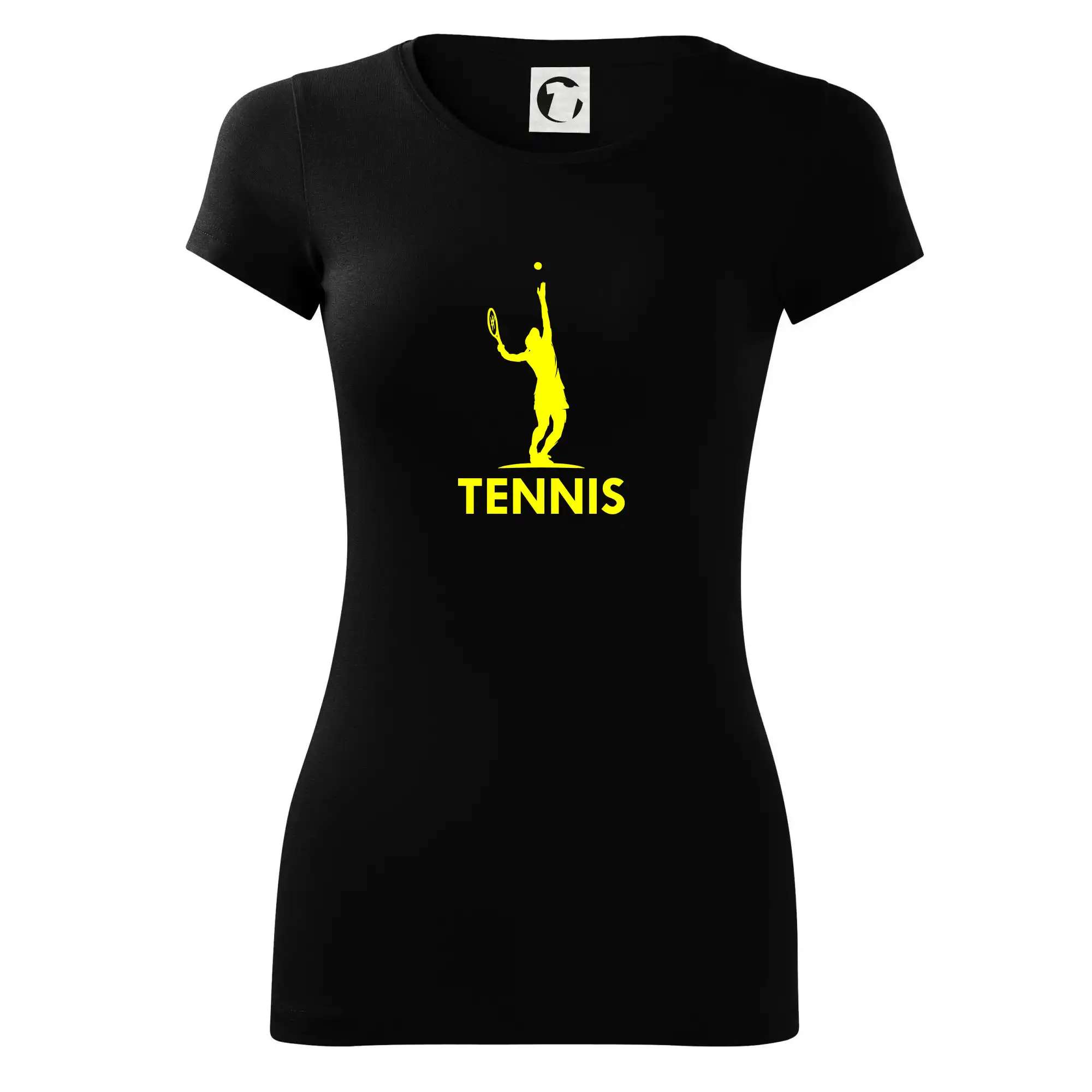 Tenistka s nápisem