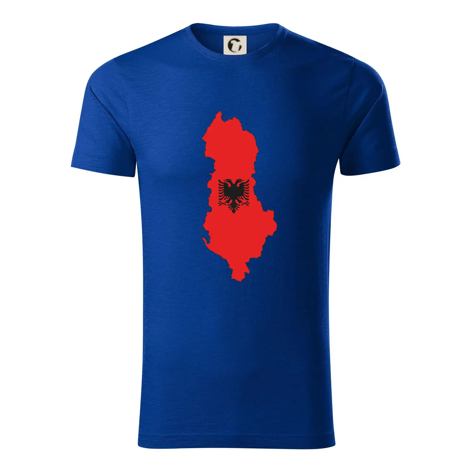 Albánie mapa a znak