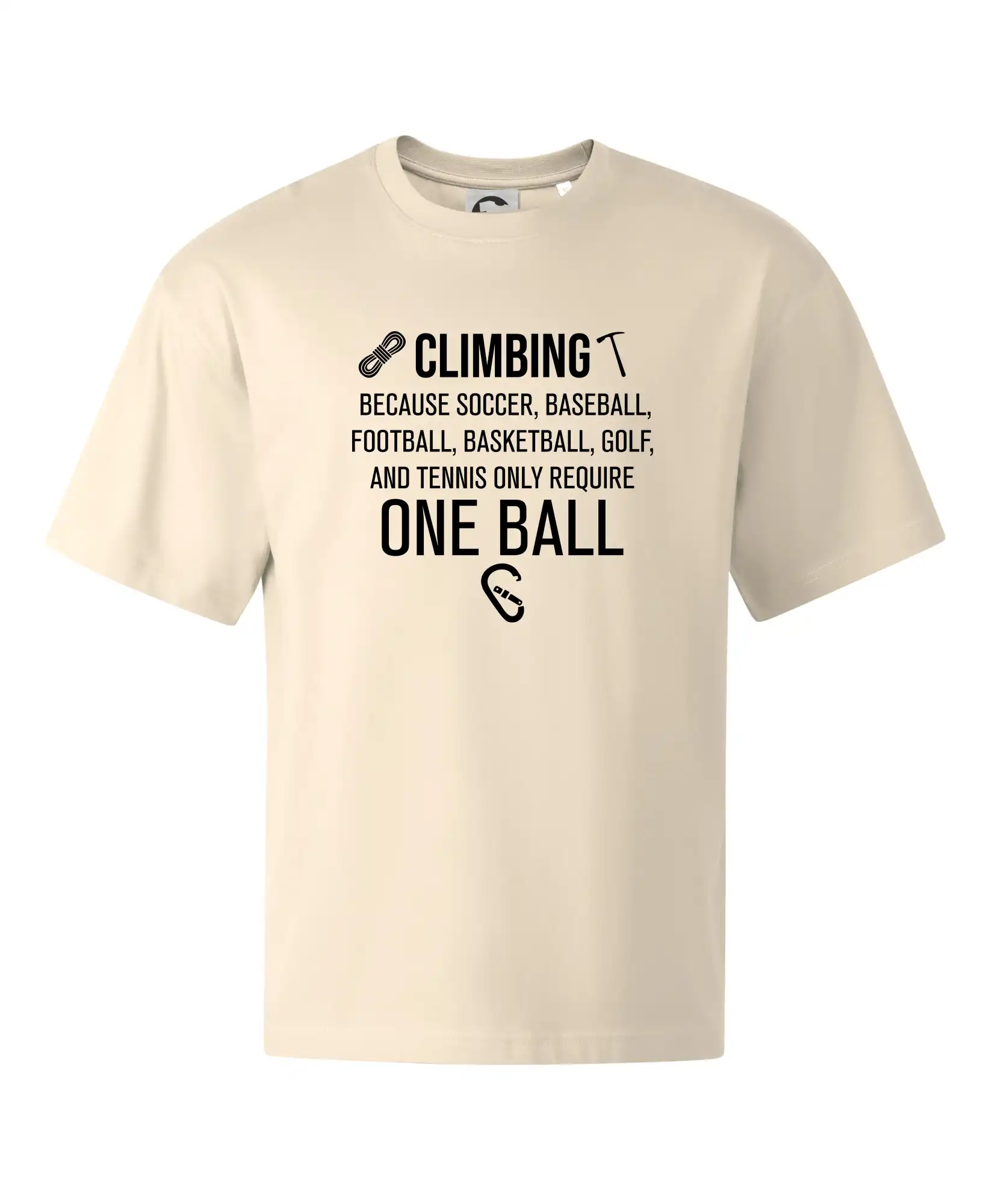 Climbing beacause one ball