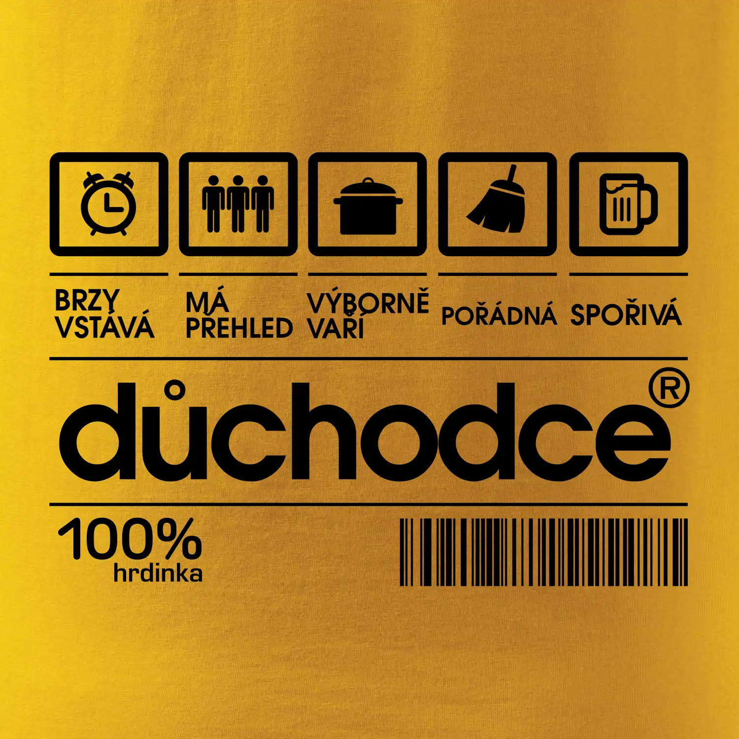 Čárový kód důchodce