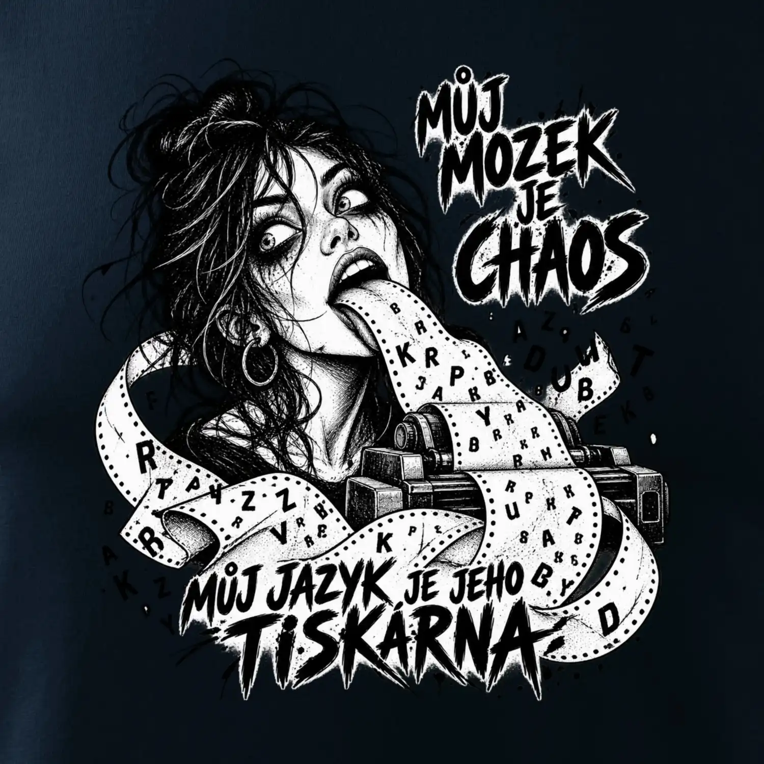 Můj mozek je chaos a jazyk tiskárna