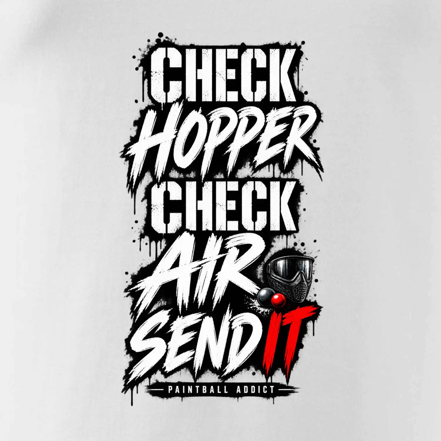 Kontrola zásobníku check hopper air paintball