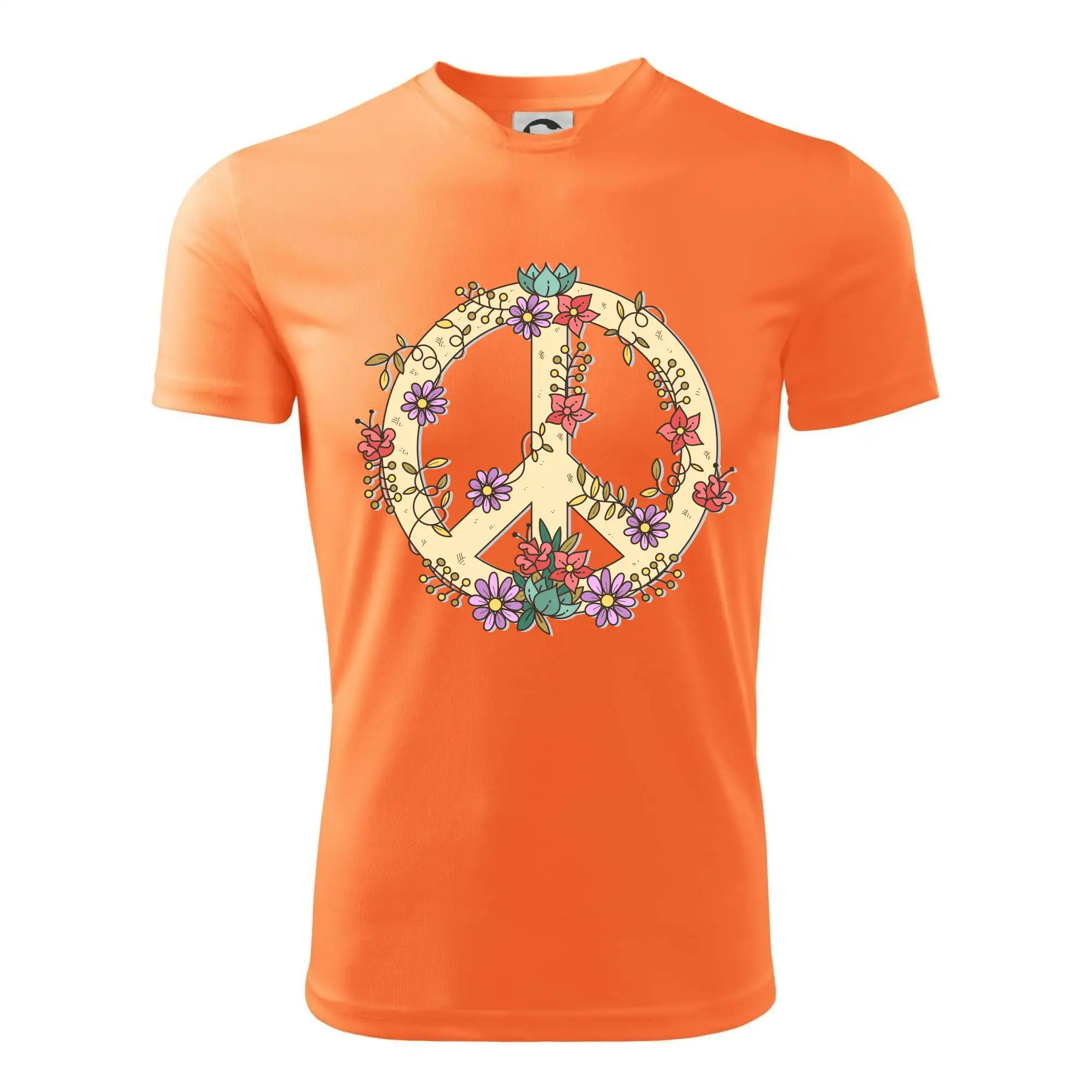 Peace symbol pískový
